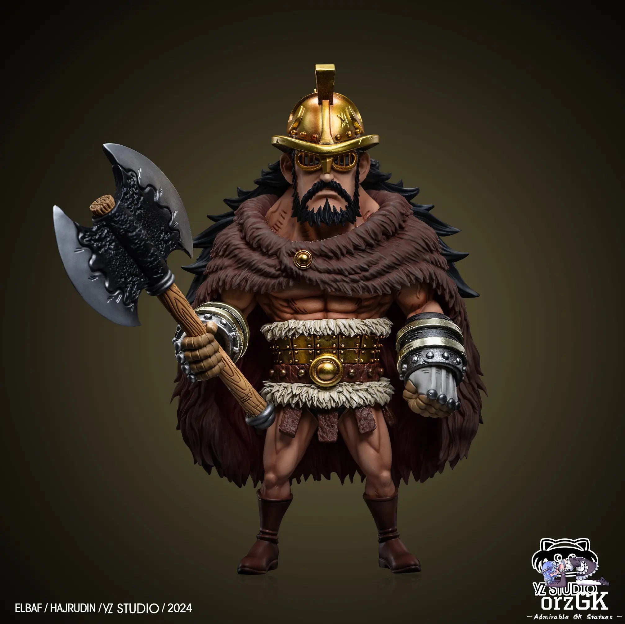 YZ Studio - One Piece Giant Warrior Pirates 9 New Giant Warrior Pirates Hajrudin resin statue Navy Toys anime figure
