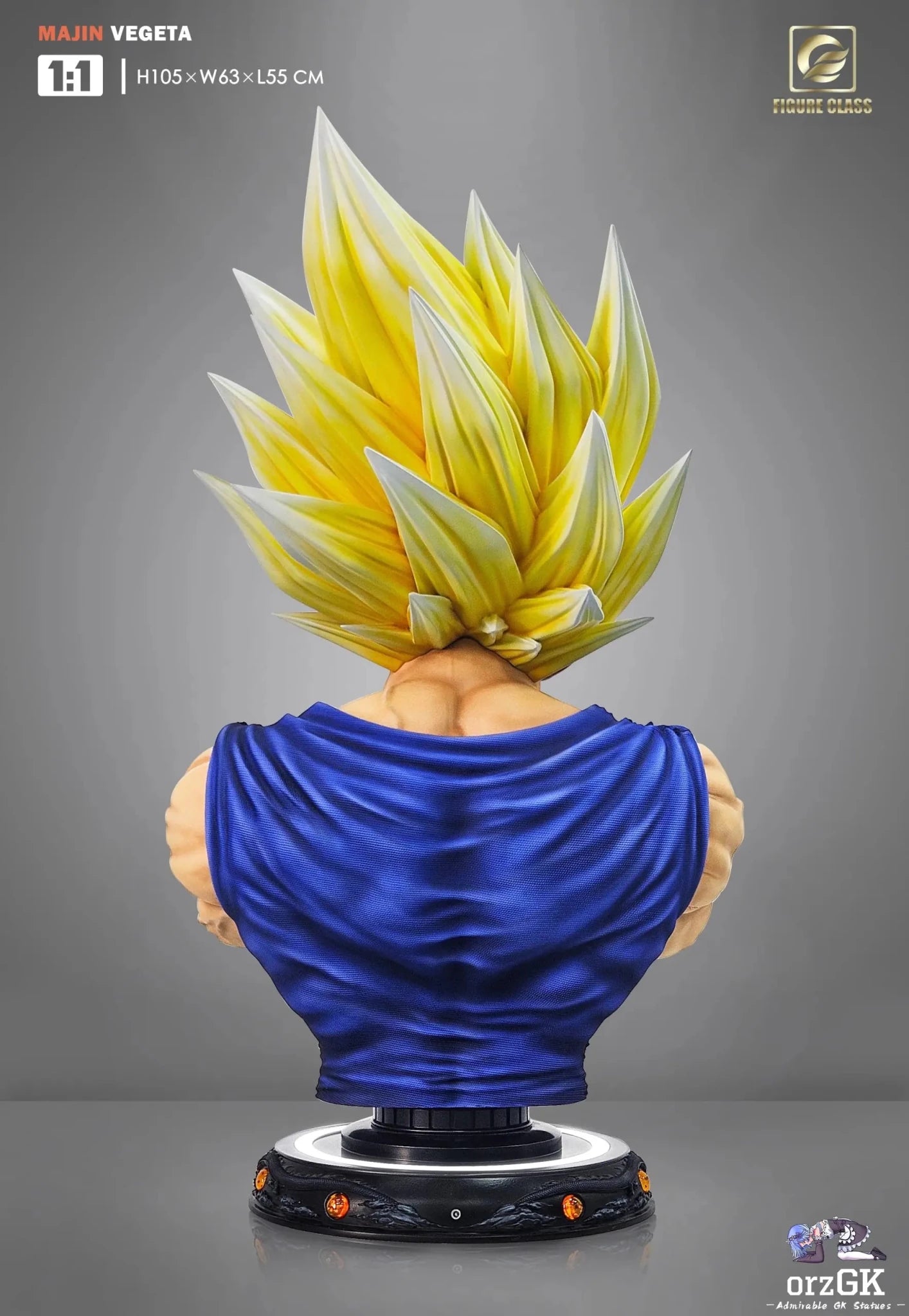 FIGURE CLASS Studio & Tian Qi Studio - Dragon Ball 1/1 Demon Vegeta Bust resin statue Navy Toys anime figure