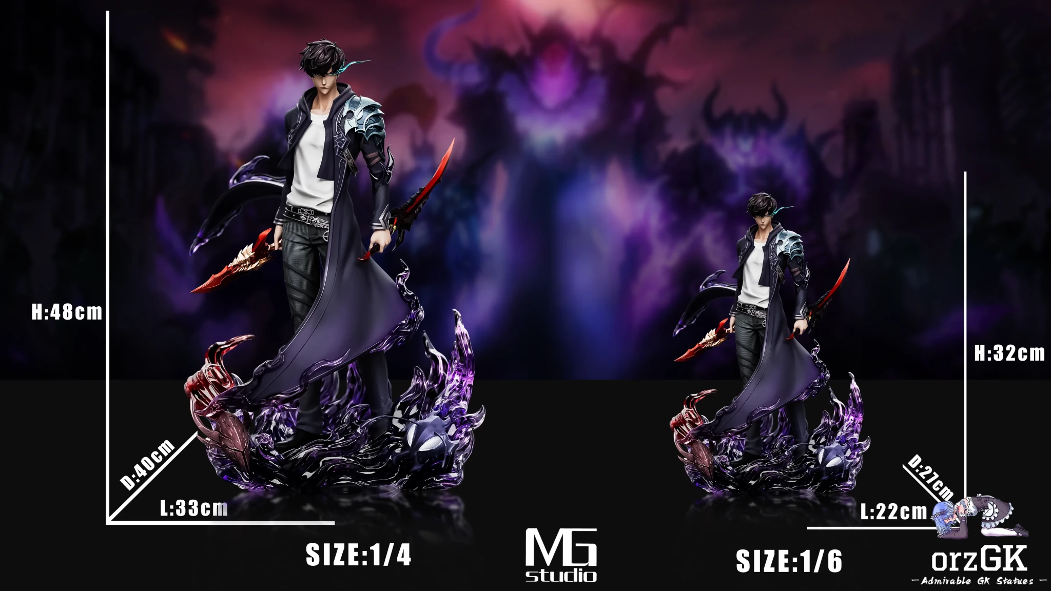 MG Studio - Solo Leveling Sung Jinwoo resin statue Navy Toys anime figure