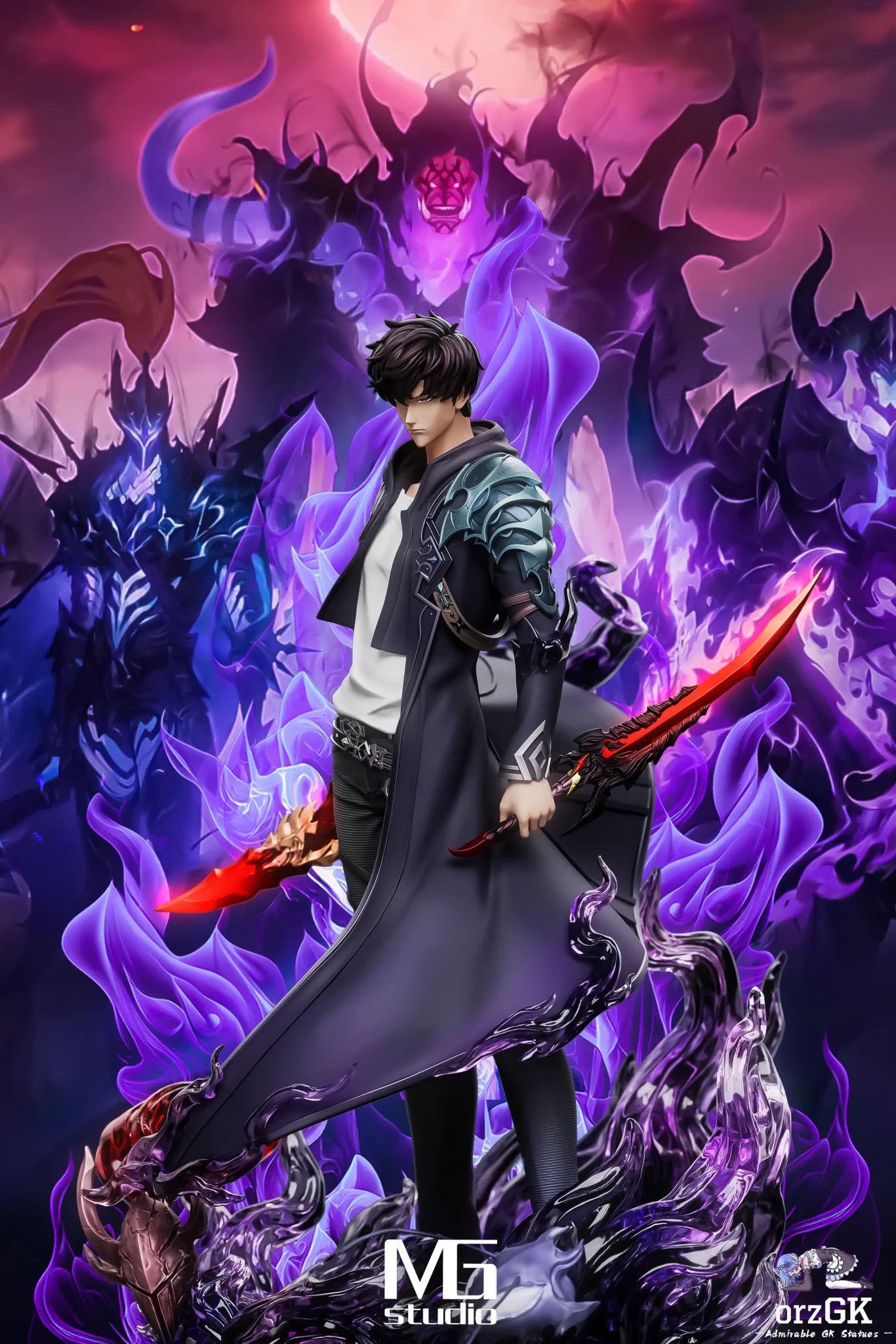 MG Studio - Solo Leveling Sung Jinwoo resin statue Navy Toys anime figure