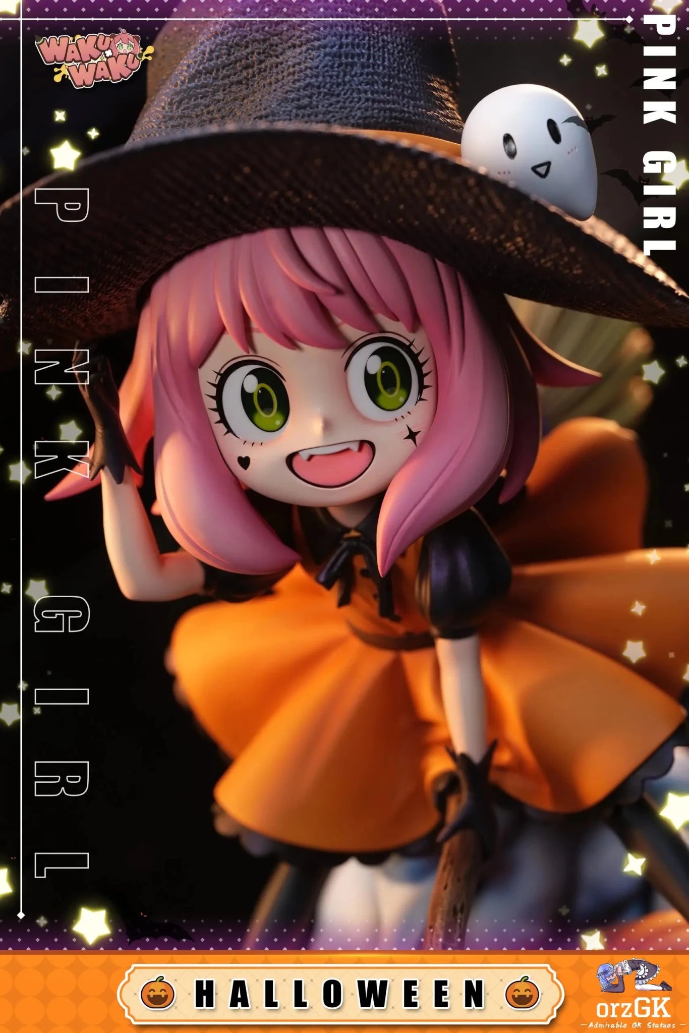 WakuWaku Studio - Spy x Family 2024 Halloween Anya Forger resin statue Navy Toys anime figure