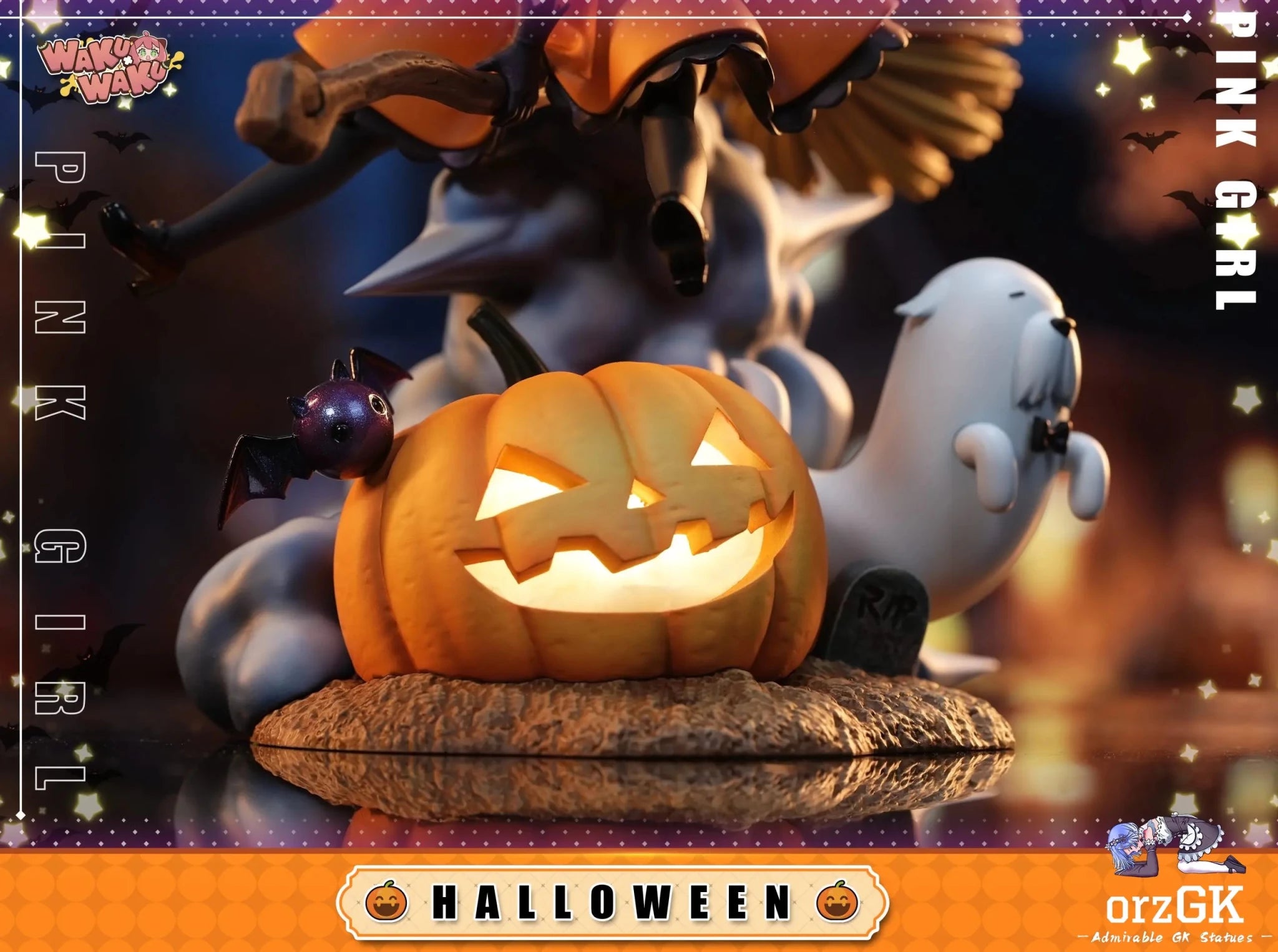 WakuWaku Studio - Spy x Family 2024 Halloween Anya Forger resin statue Navy Toys anime figure