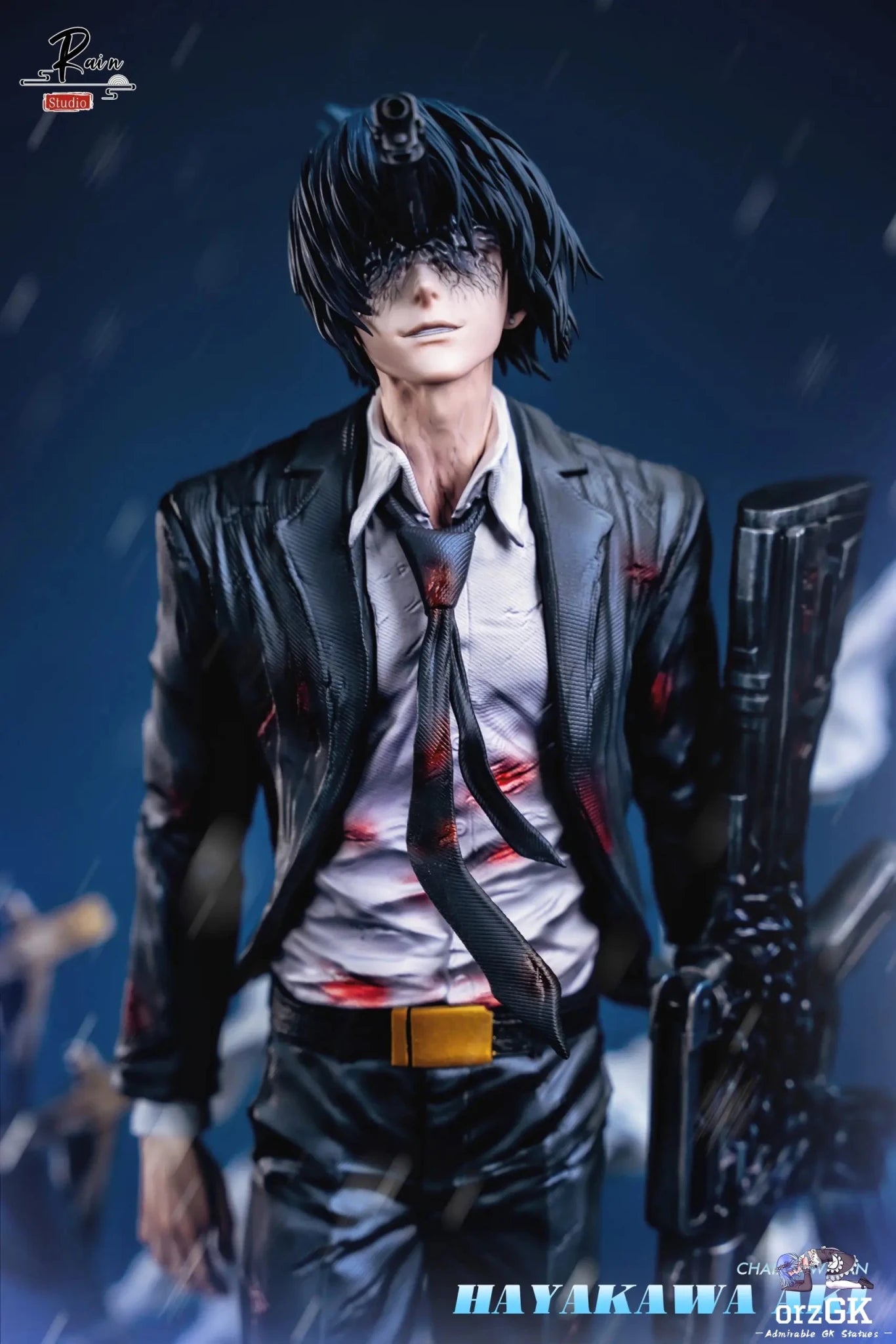 Rain Studio - Chainsaw Man Gun Devil Aki Hayakawa resin statue Navy Toys anime figure