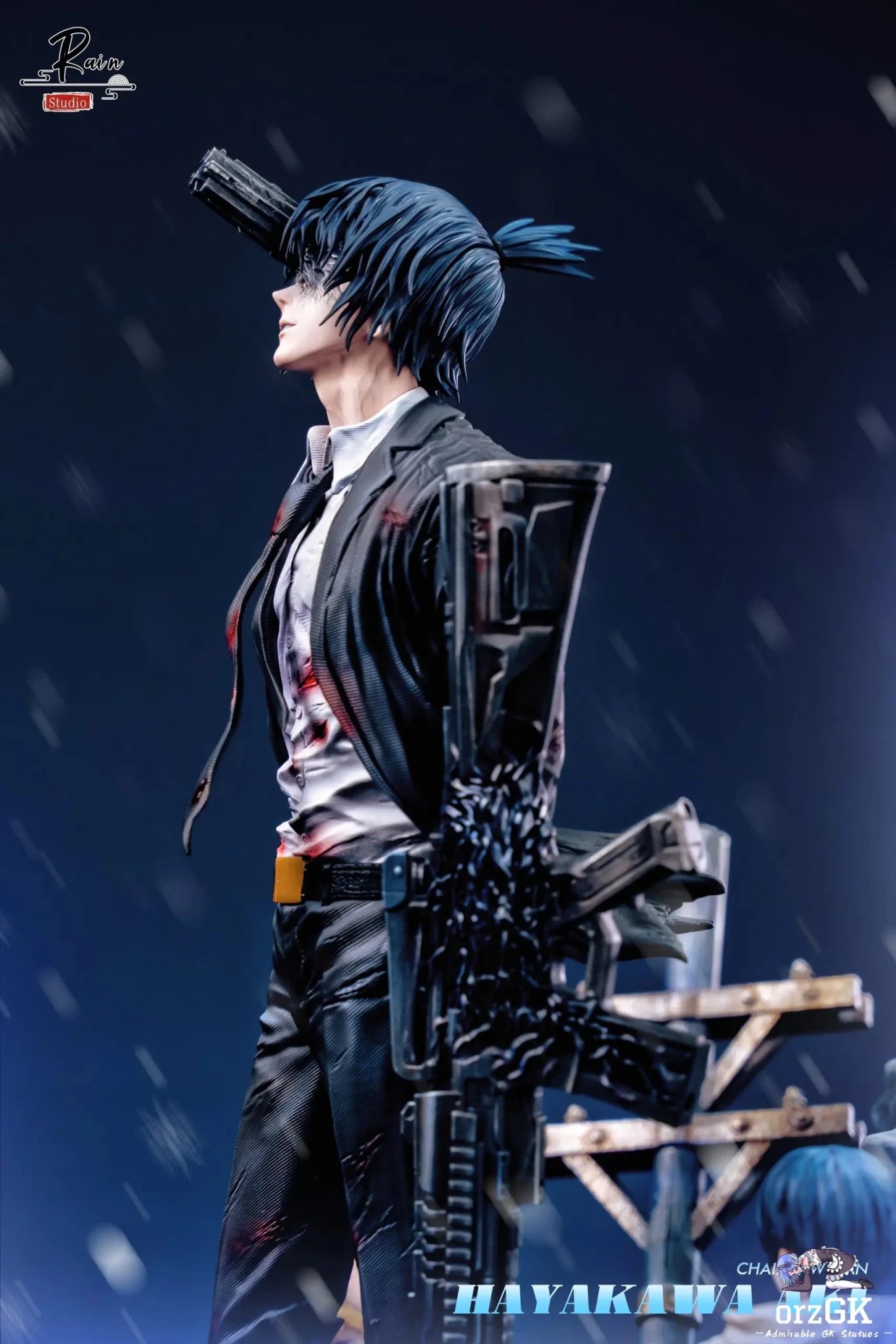 Rain Studio - Chainsaw Man Gun Devil Aki Hayakawa resin statue Navy Toys anime figure