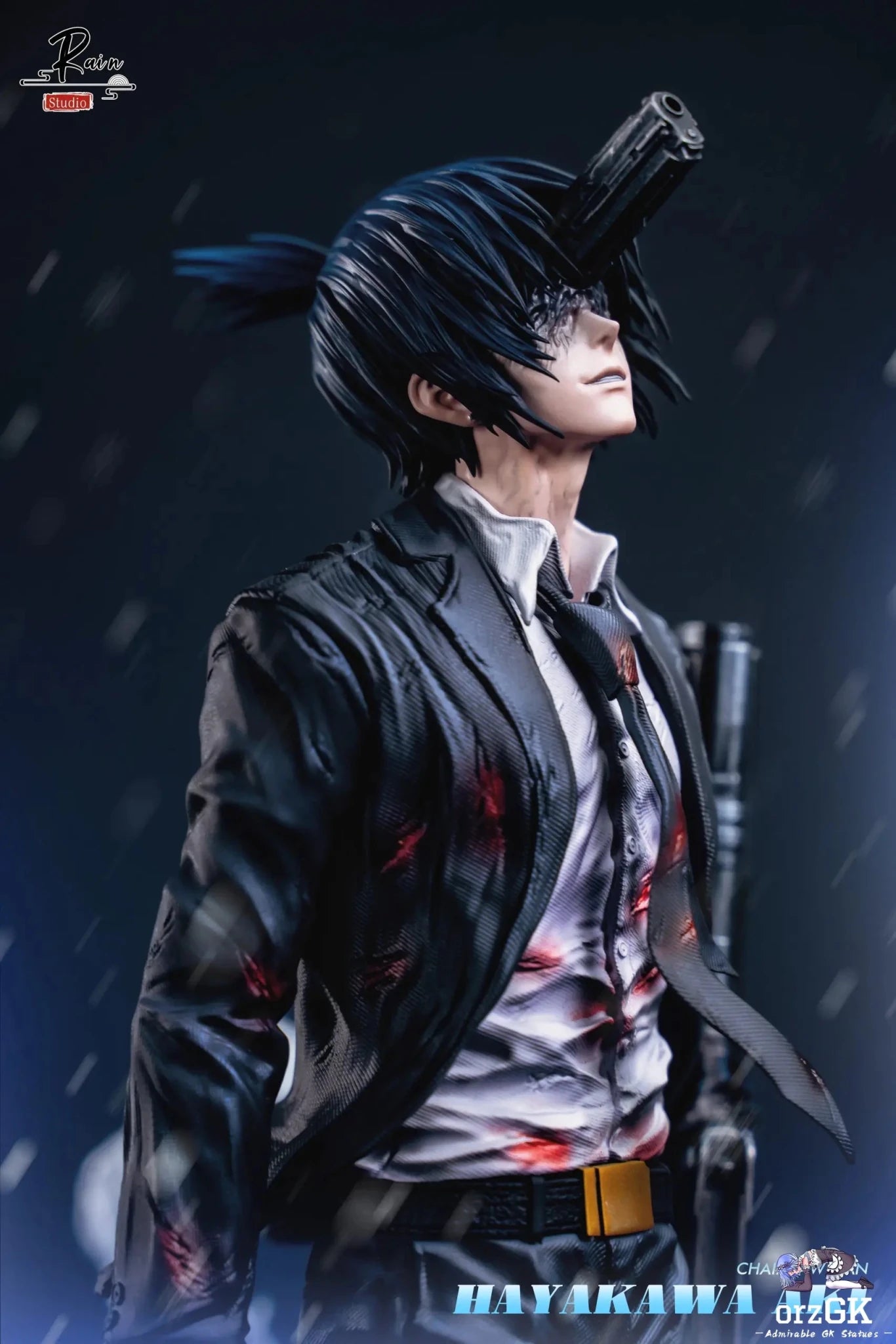 Rain Studio - Chainsaw Man Gun Devil Aki Hayakawa resin statue Navy Toys anime figure