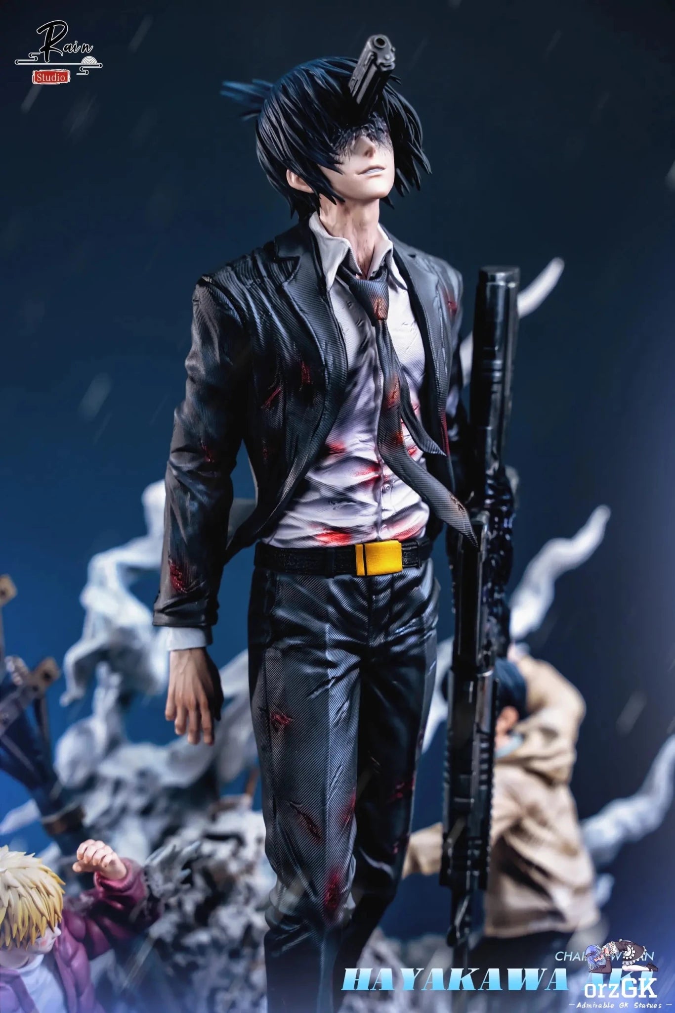 Rain Studio - Chainsaw Man Gun Devil Aki Hayakawa resin statue Navy Toys anime figure