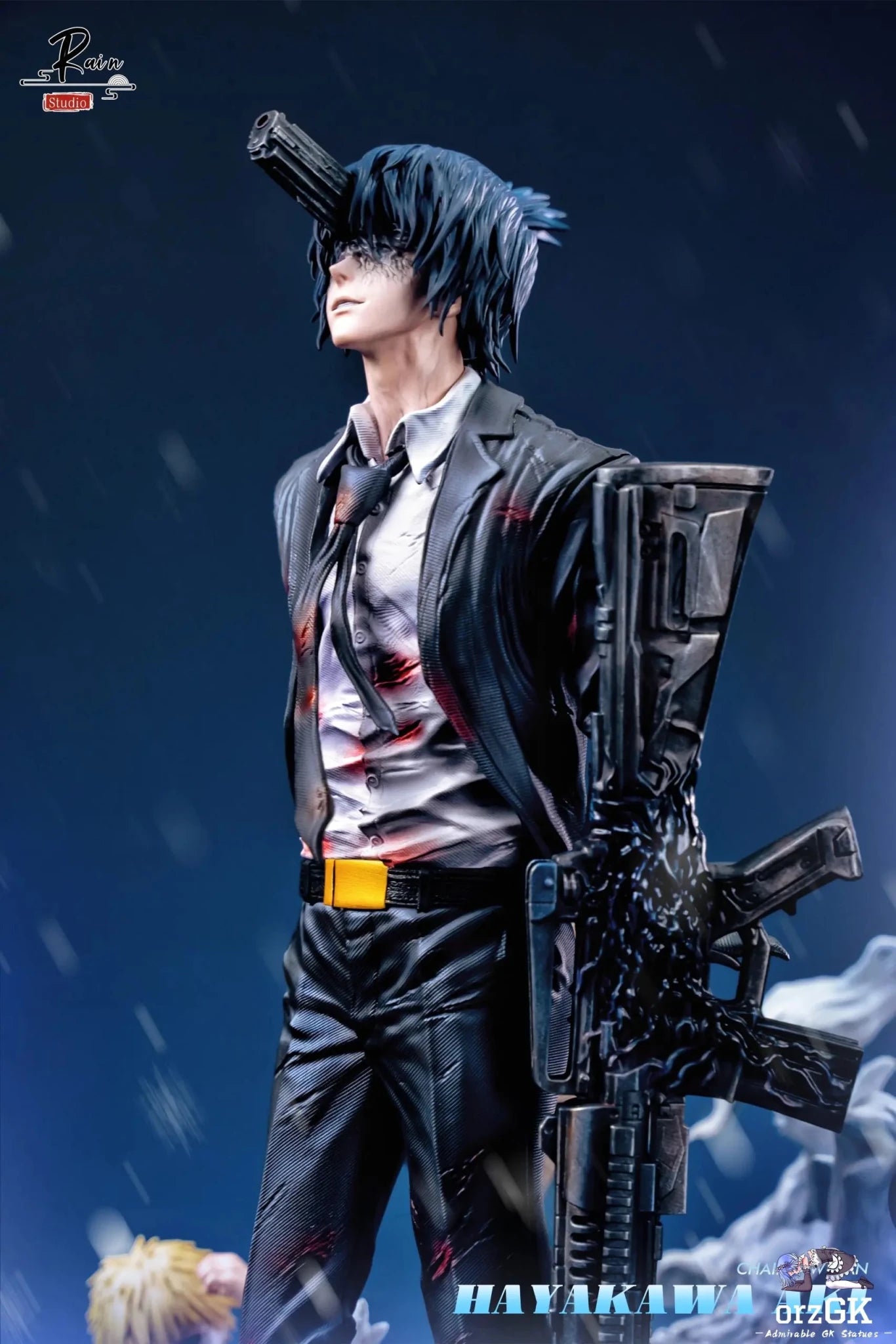 Rain Studio - Chainsaw Man Gun Devil Aki Hayakawa resin statue Navy Toys anime figure