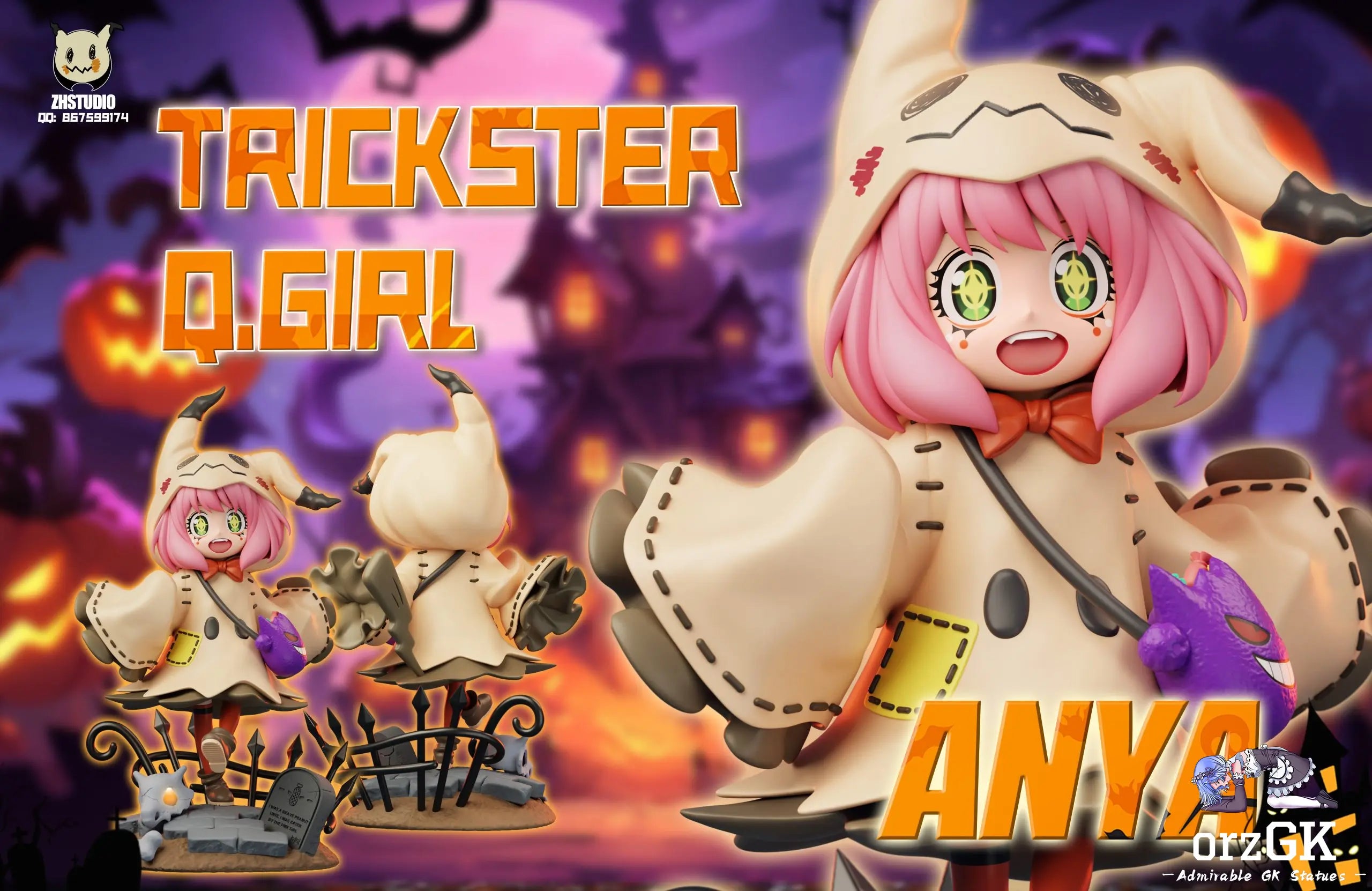 ZH Studio - Anya Forger COS Mimikyu Halloween Limited