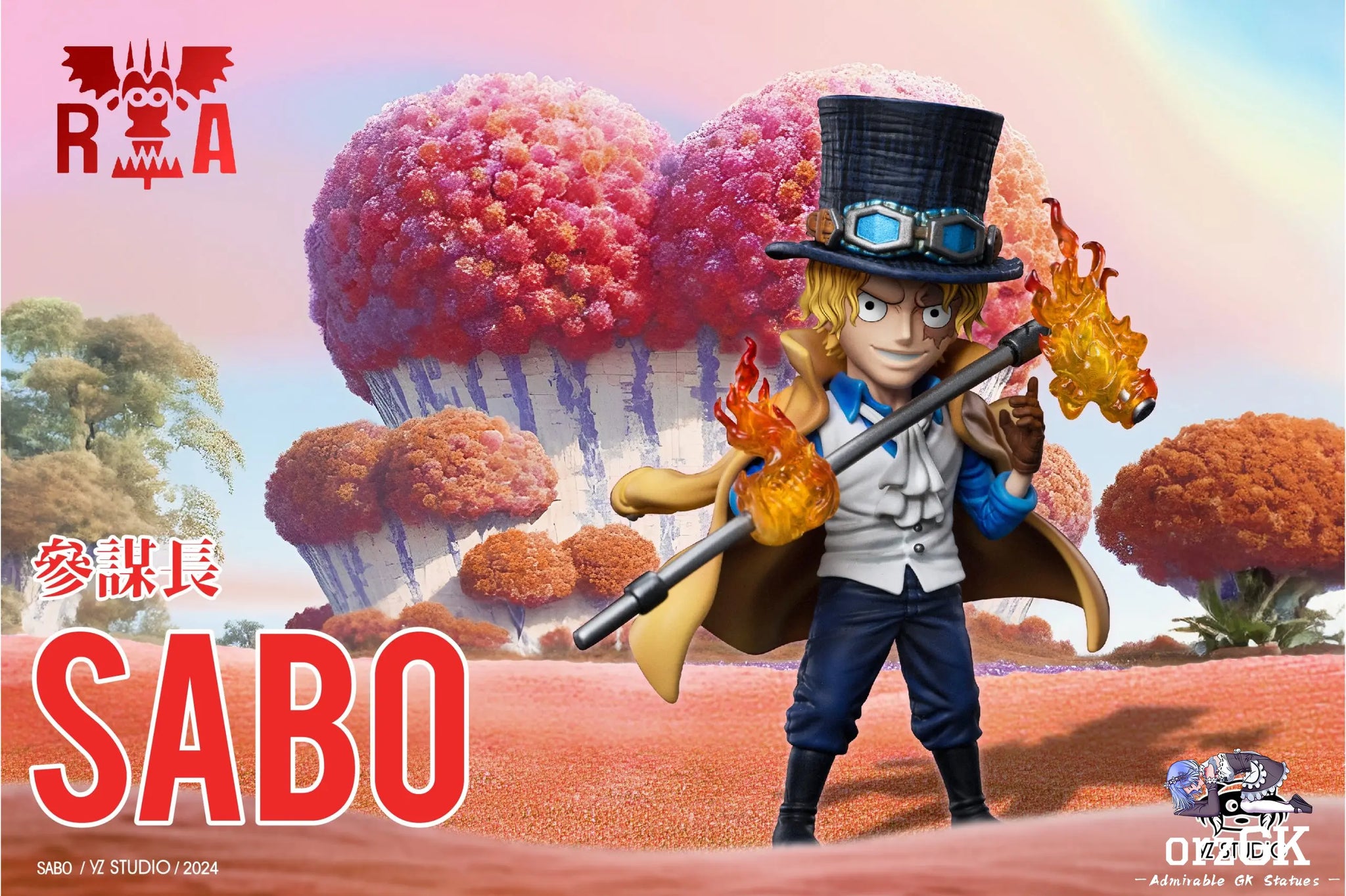 YZ Studio - One Piece Revolutionary Army #5 Chief of Staff Flame Emperor Sabo