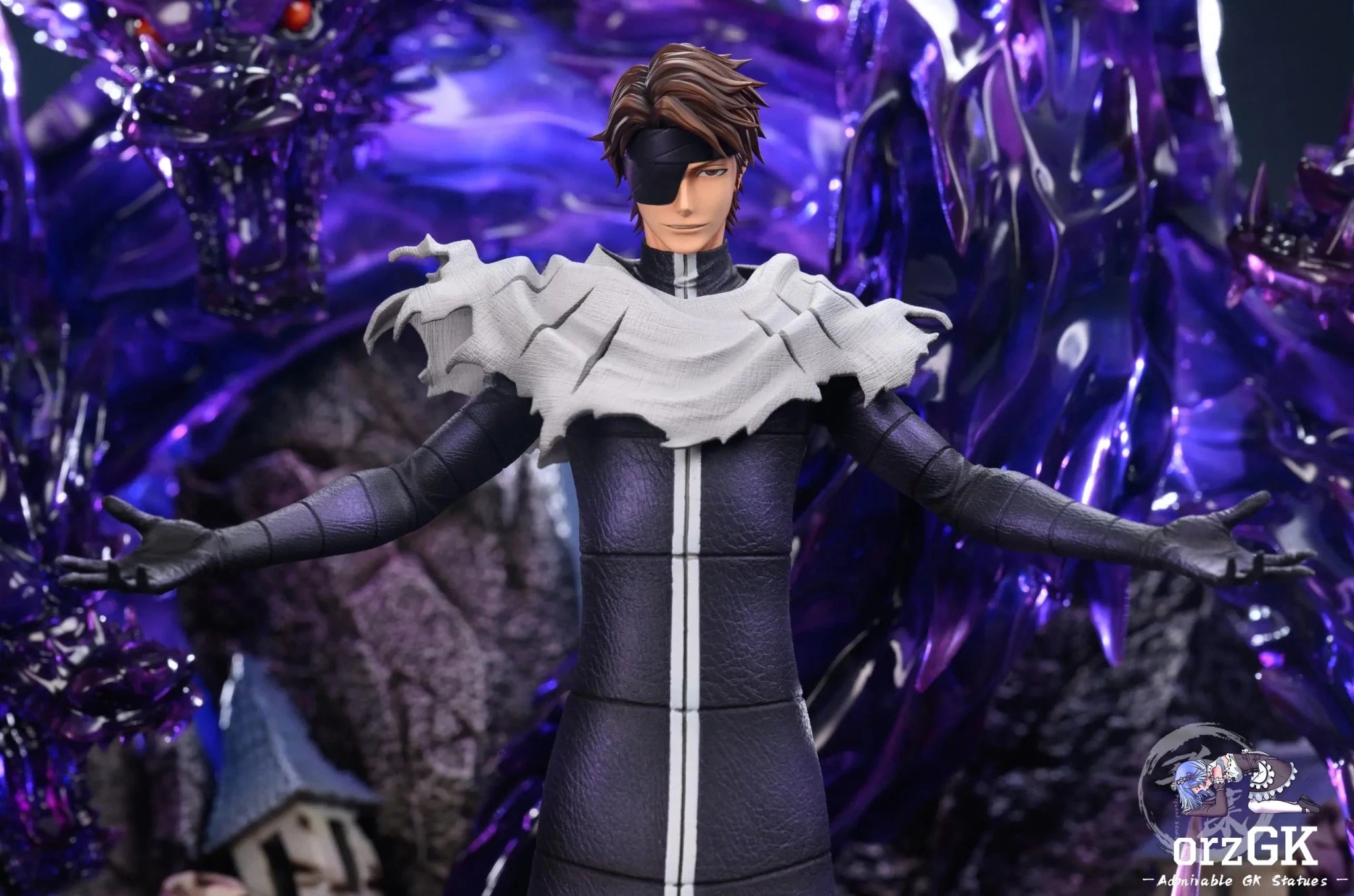 FlyLeaf Studio - BLEACH Five Dragons Sosuke Aizen resin statue Navy Toys anime figure