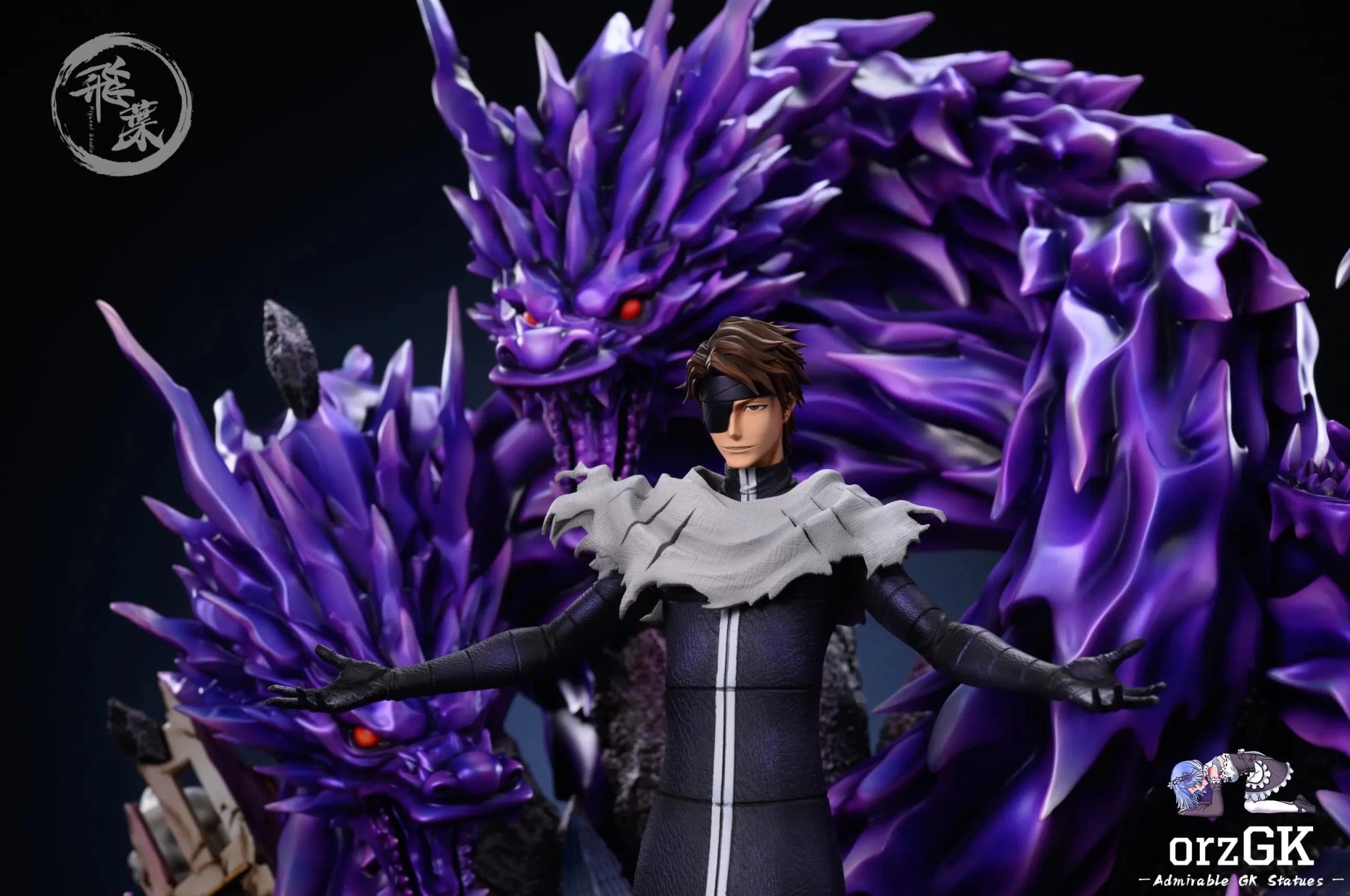 FlyLeaf Studio - BLEACH Five Dragons Sosuke Aizen resin statue Navy Toys anime figure