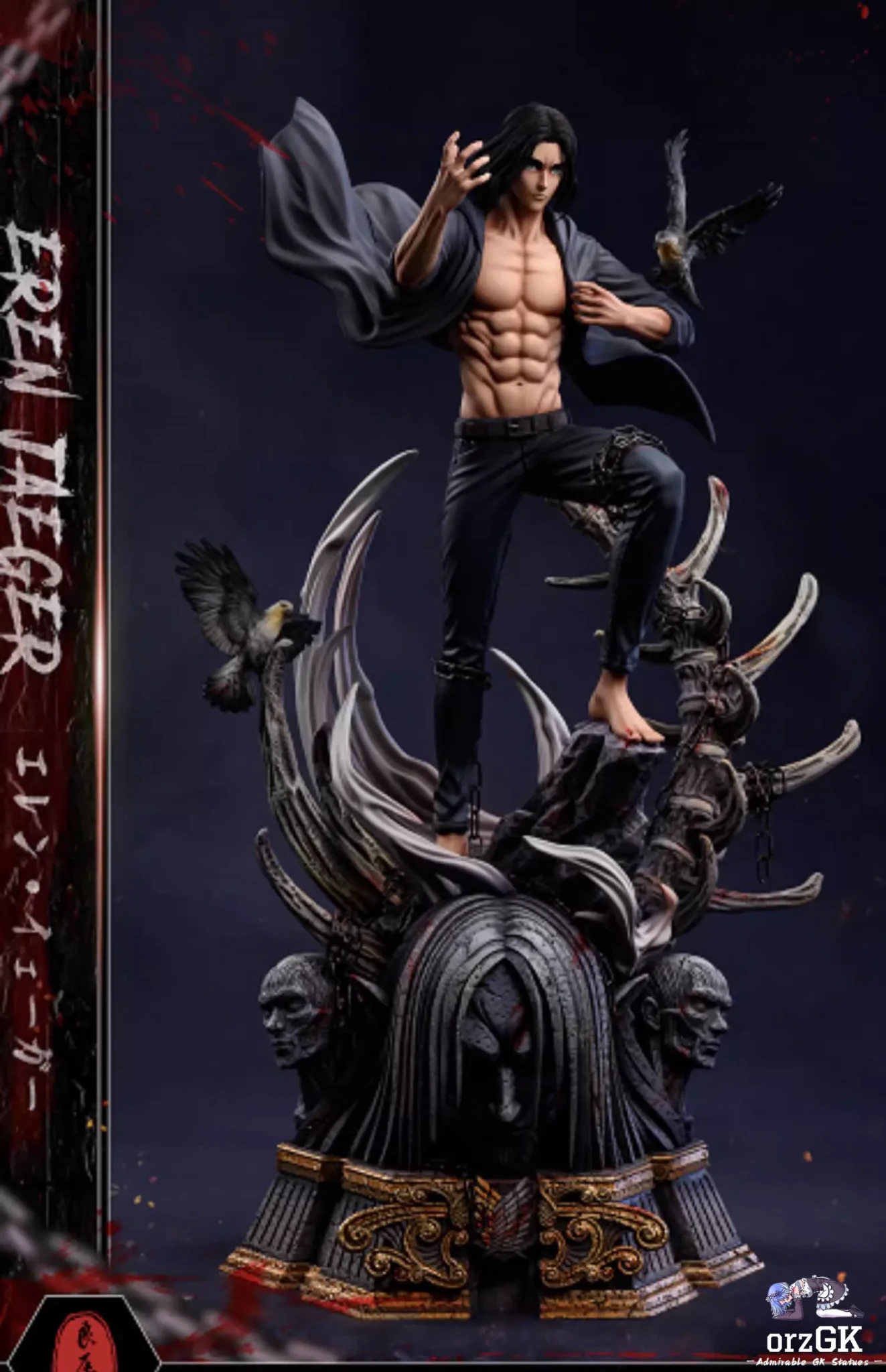 LC Studio - Attack on Titan 19 years old Eren resin statue Navy Toys anime figure