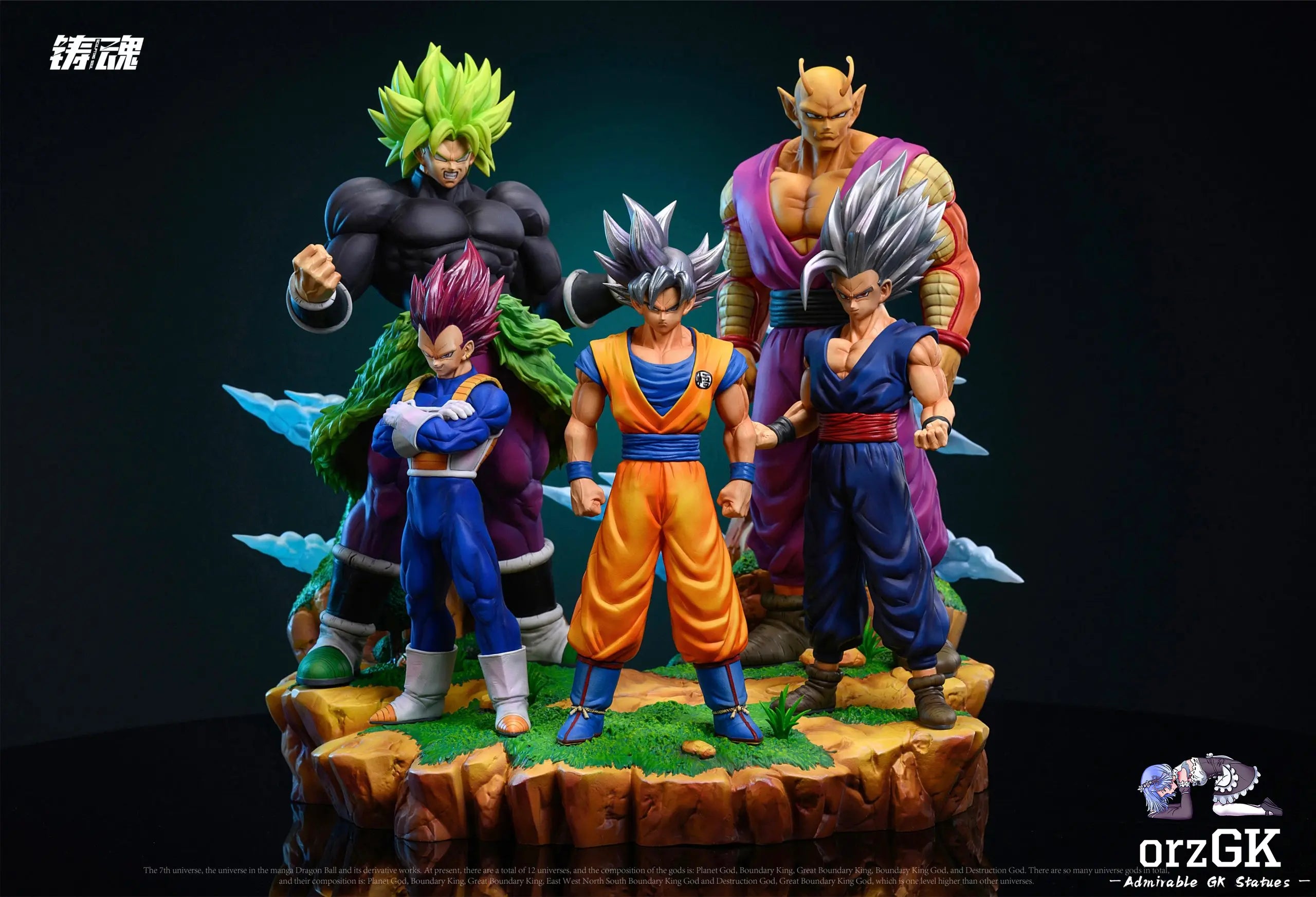 Sculpting Soul Studio - Super Warriors of Universe 7 (Goku, Vegeta, Gohan, Piccolo, Broly)