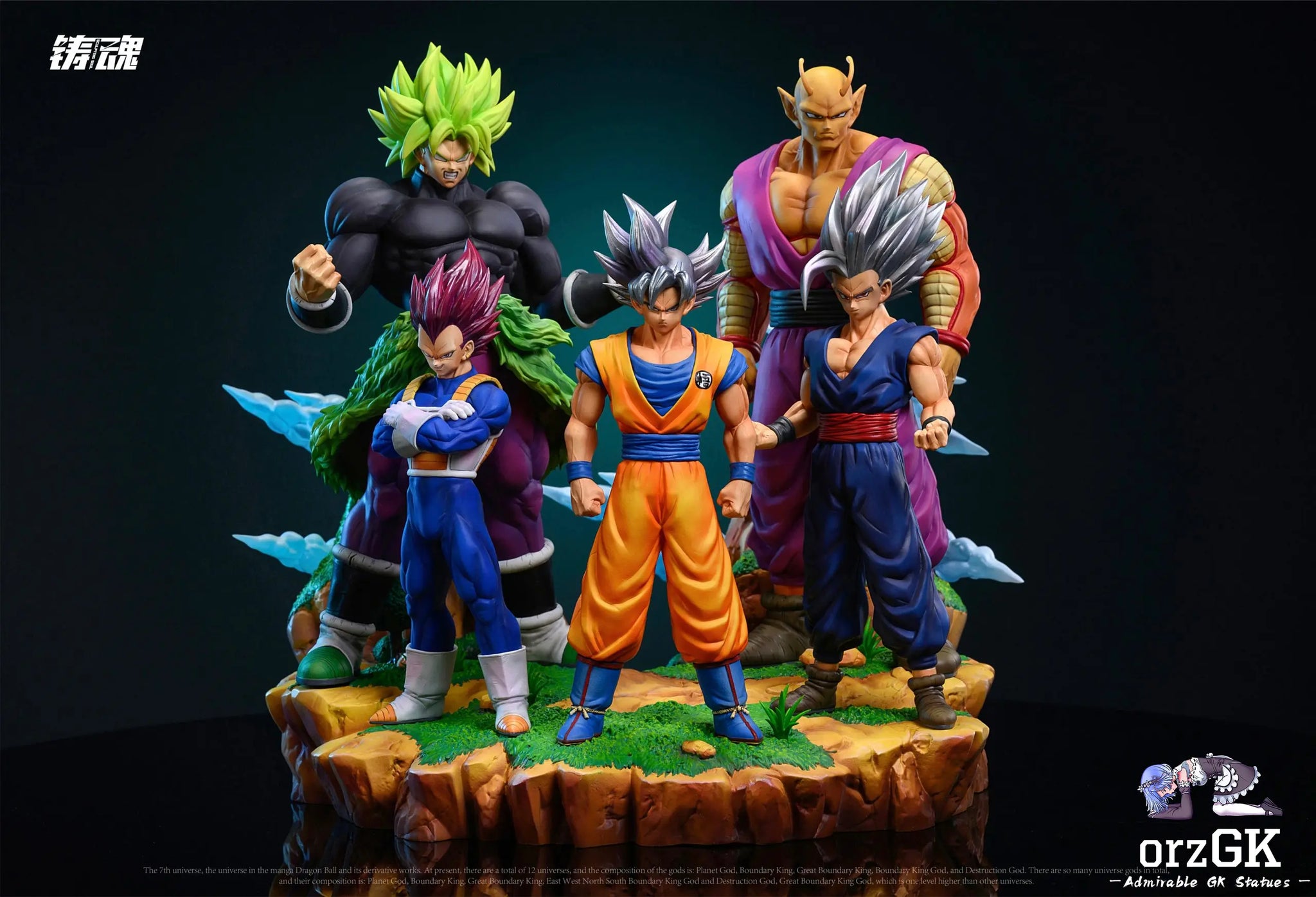 Sculpting Soul Studio - Super Warriors of Universe 7 (Goku, Vegeta, Gohan, Piccolo, Broly)