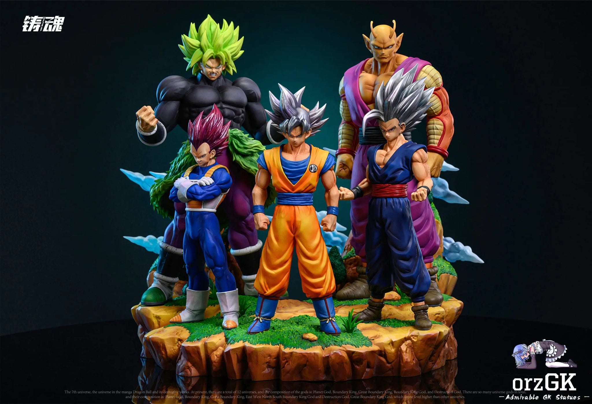 Sculpting Soul Studio - Super Warriors of Universe 7 (Goku, Vegeta, Gohan, Piccolo, Broly)