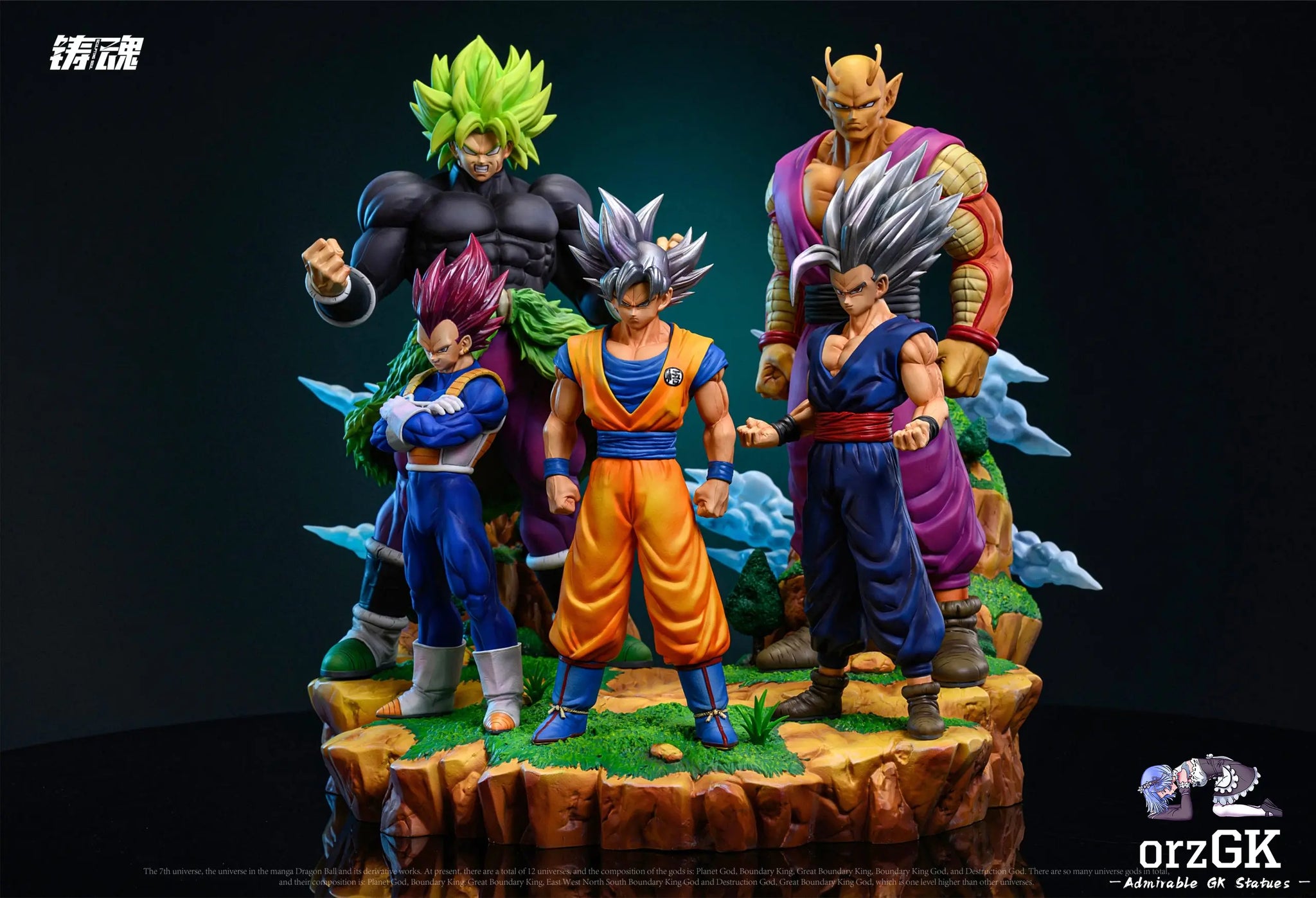 Sculpting Soul Studio - Super Warriors of Universe 7 (Goku, Vegeta, Gohan, Piccolo, Broly)
