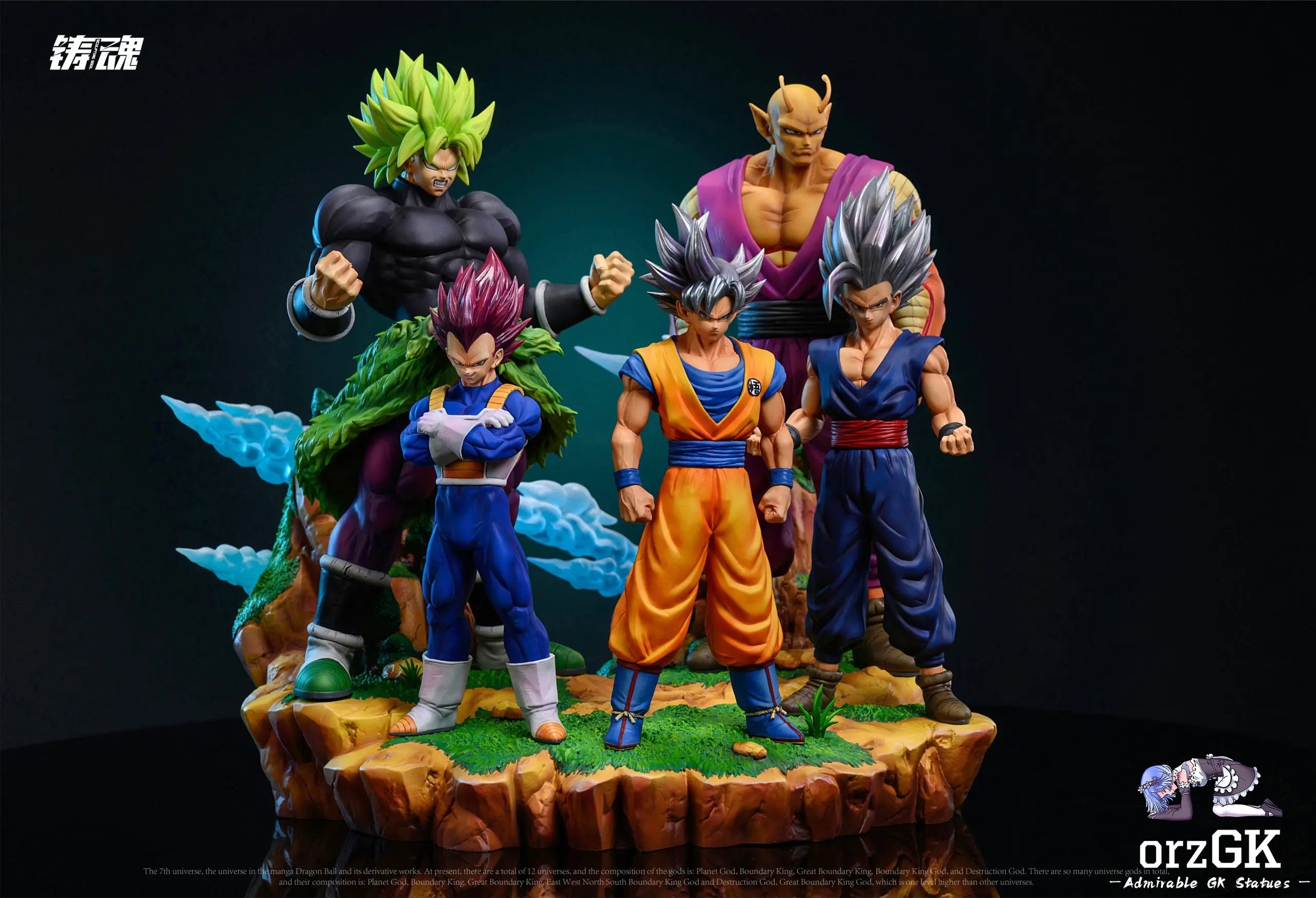 Sculpting Soul Studio - Super Warriors of Universe 7 (Goku, Vegeta, Gohan, Piccolo, Broly)
