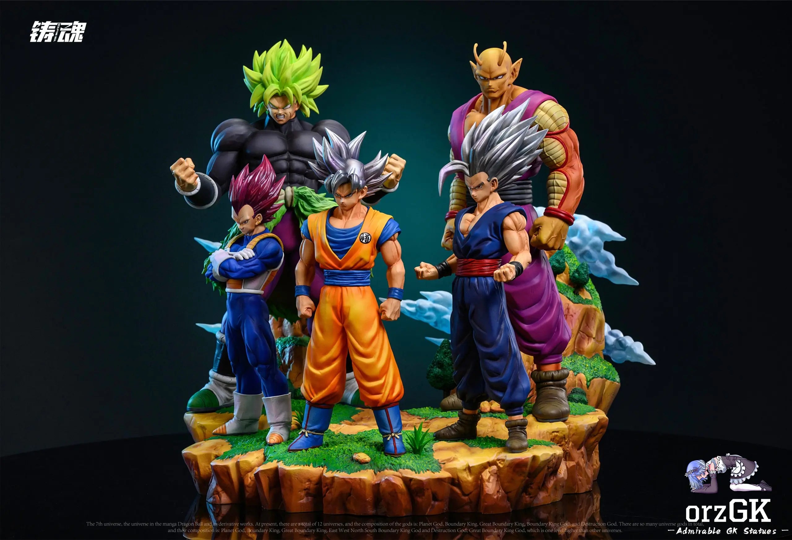 Sculpting Soul Studio - Super Warriors of Universe 7 (Goku, Vegeta, Gohan, Piccolo, Broly)