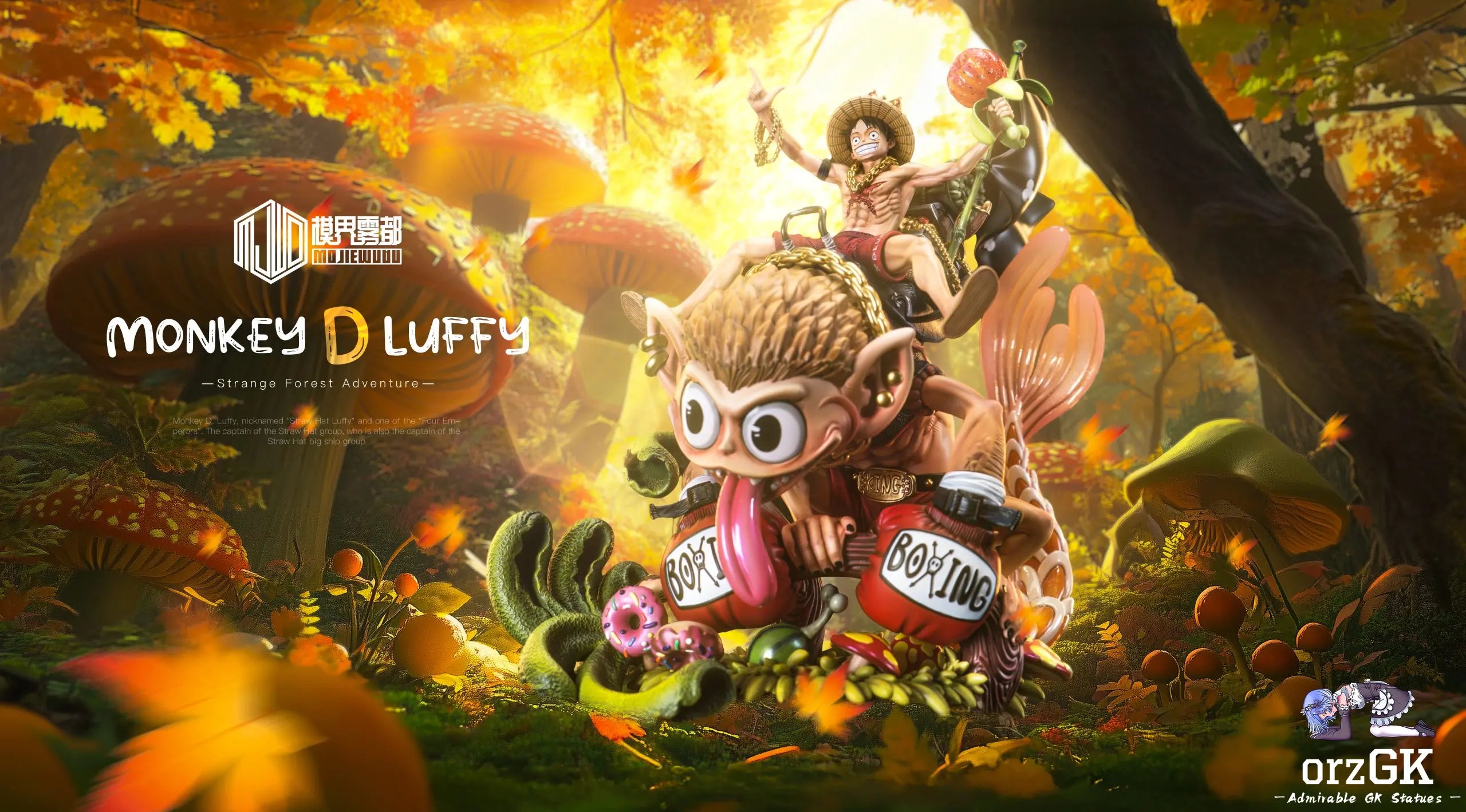 Mo Jie Wu Du Studio - One Piece Strange Forest Adventure #4 Luffy & Fishtail Monkey