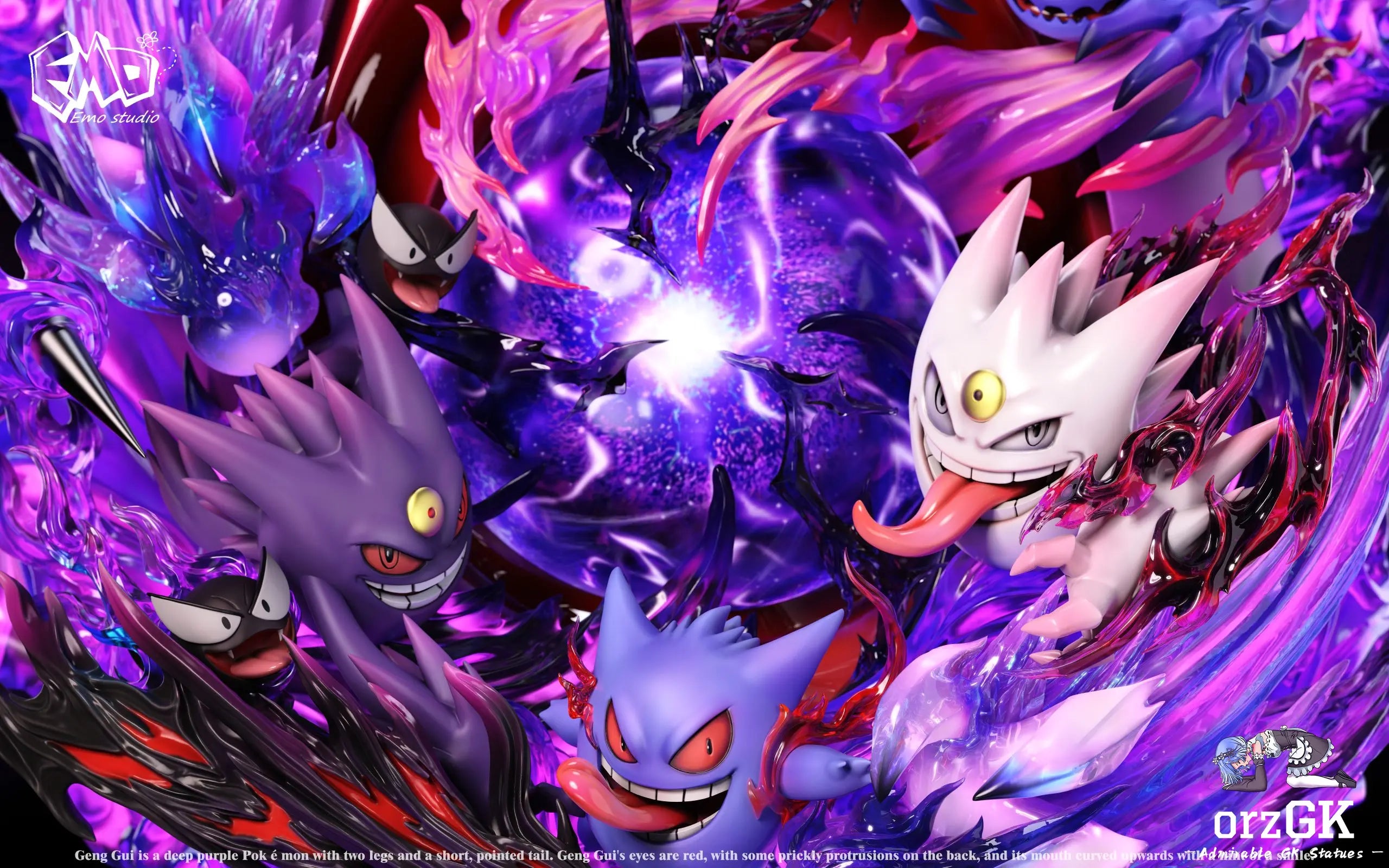 Emo Studio - Pokemon Emo Graduation Model #1 Gengar