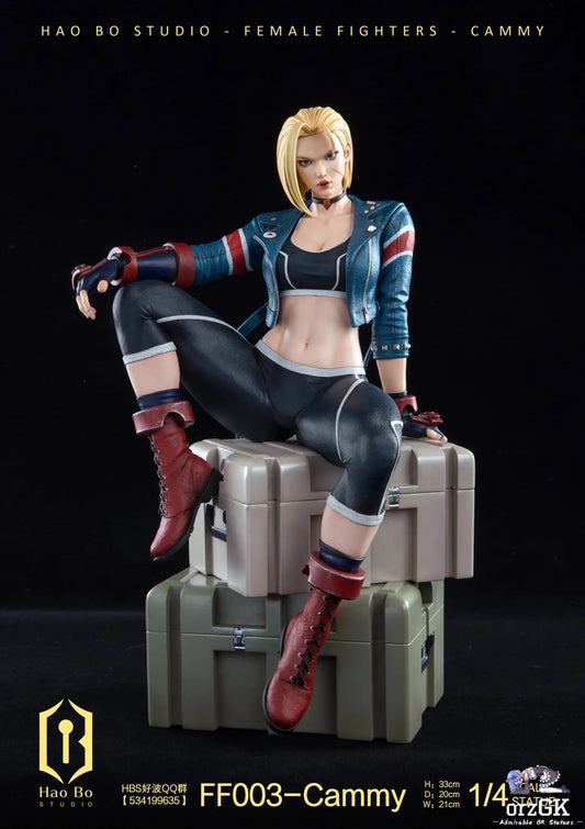 HAO BO Studio - 1/4 Statue Female Fighter Series FF003 Cammy resin statue Navy Toys anime figure