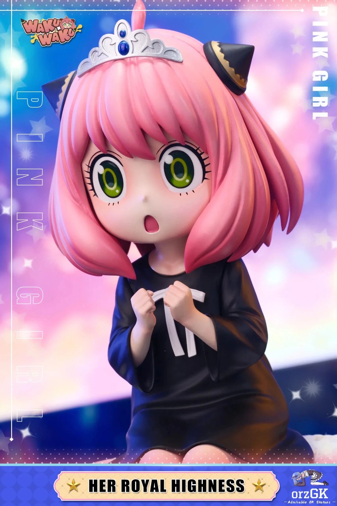 WakuWaku Studio - Spy x Family 020 Princess Anya Forger resin statue Navy Toys anime figure
