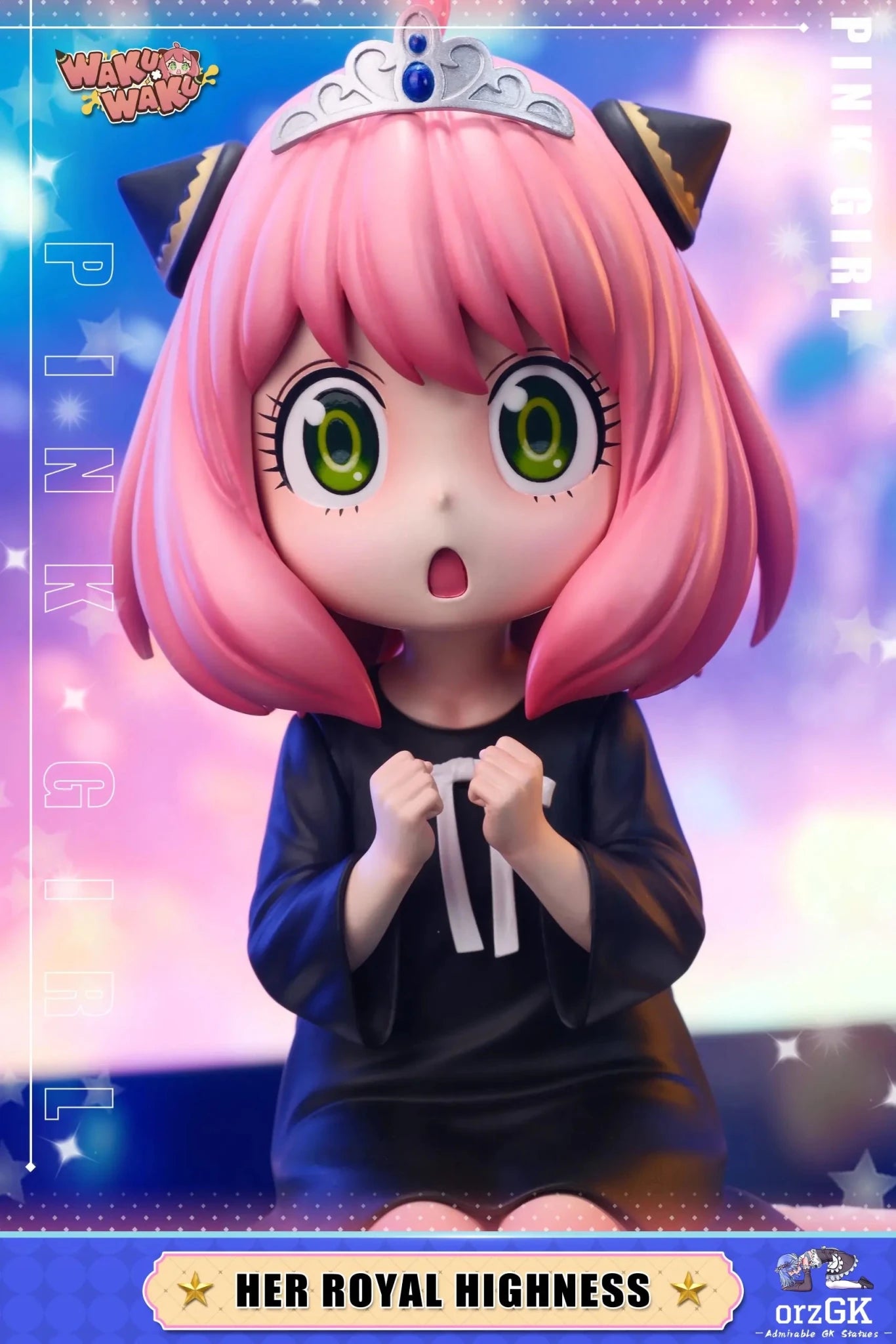 WakuWaku Studio - Spy x Family 020 Princess Anya Forger resin statue Navy Toys anime figure