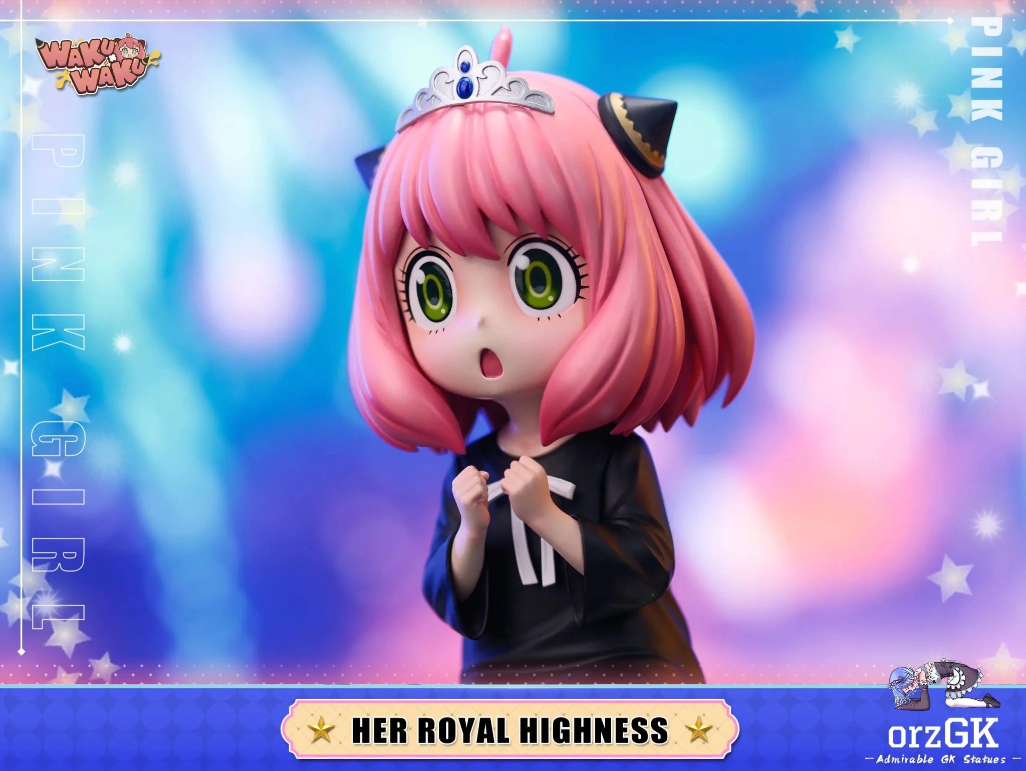 WakuWaku Studio - Spy x Family 020 Princess Anya Forger resin statue Navy Toys anime figure