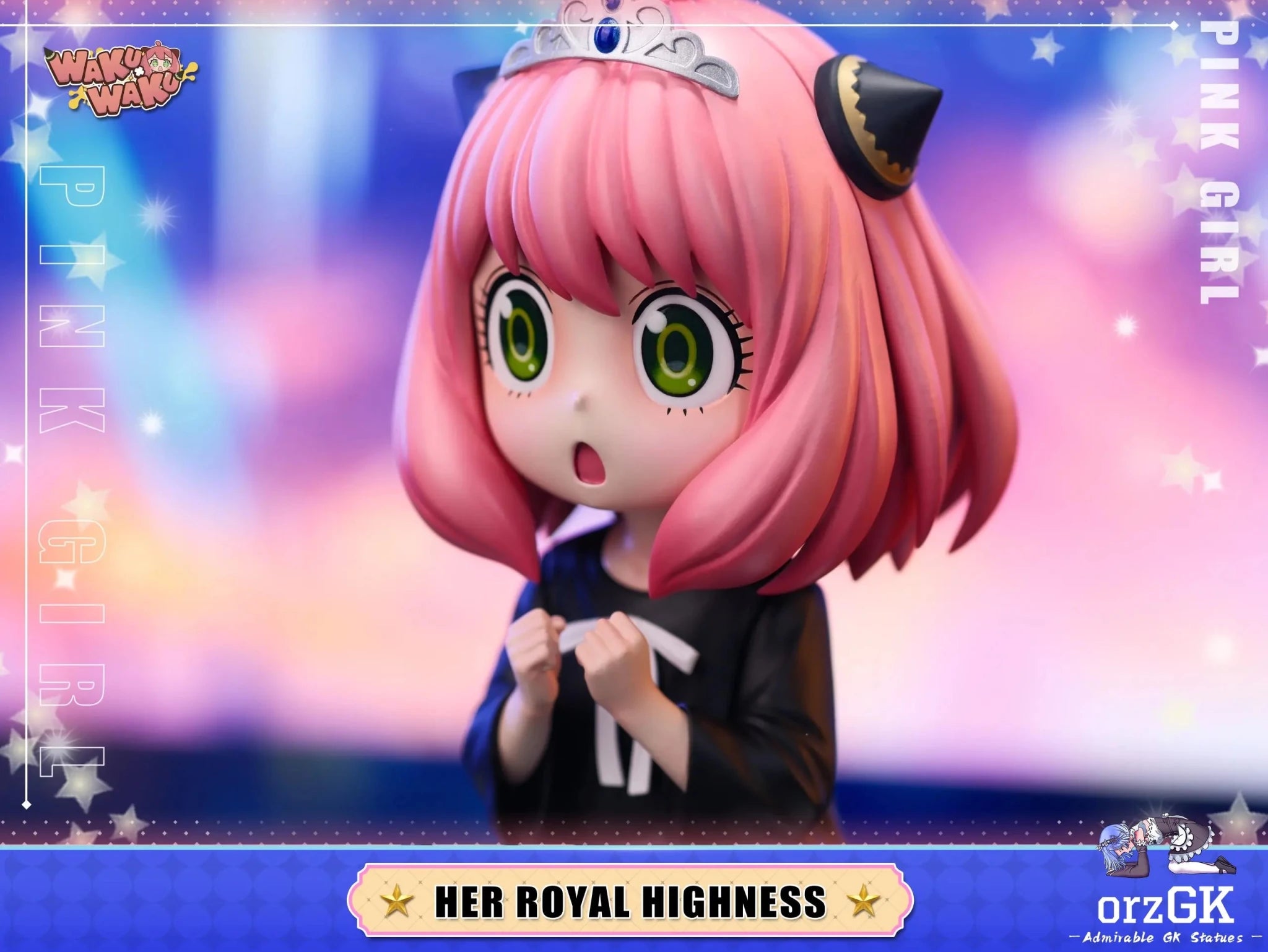WakuWaku Studio - Spy x Family 020 Princess Anya Forger resin statue Navy Toys anime figure