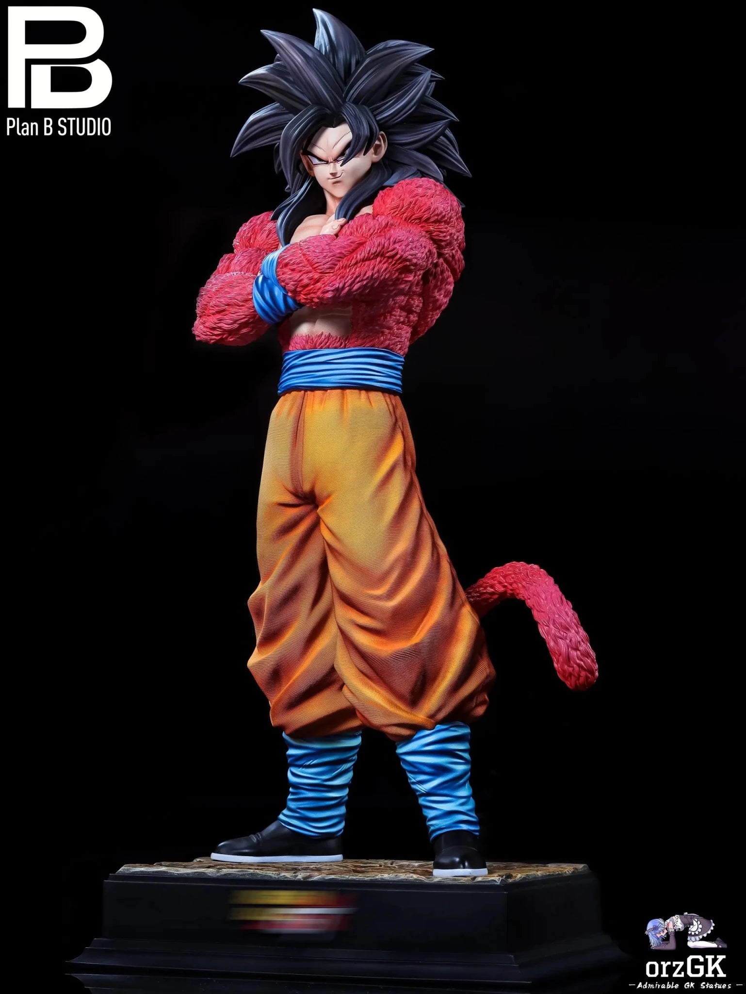 PlanB Studio - Dragon Ball Super Saiyan 4 Goku & Super Saiyan 4 Goku Bust