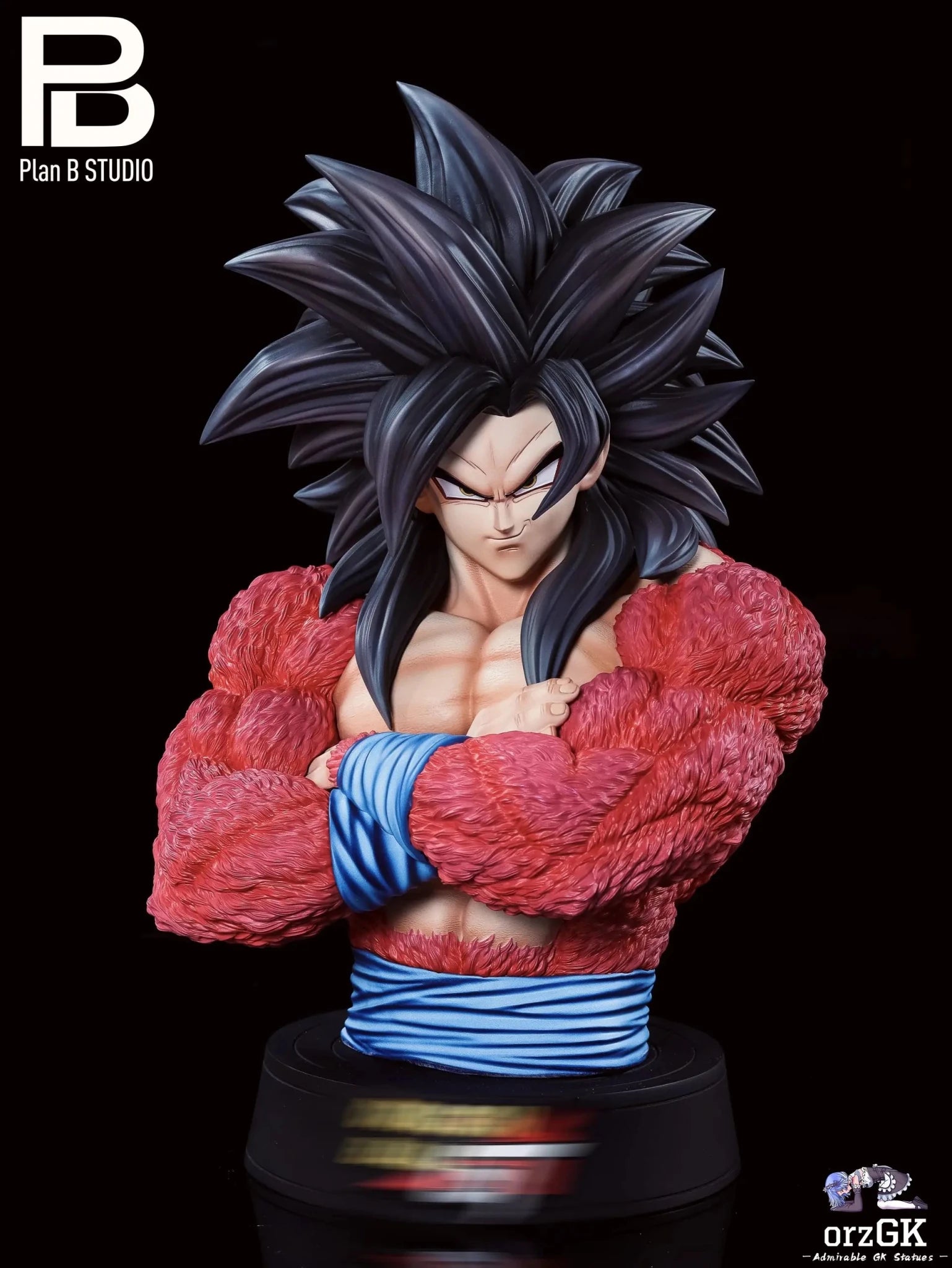 PlanB Studio - Dragon Ball Super Saiyan 4 Goku & Super Saiyan 4 Goku Bust