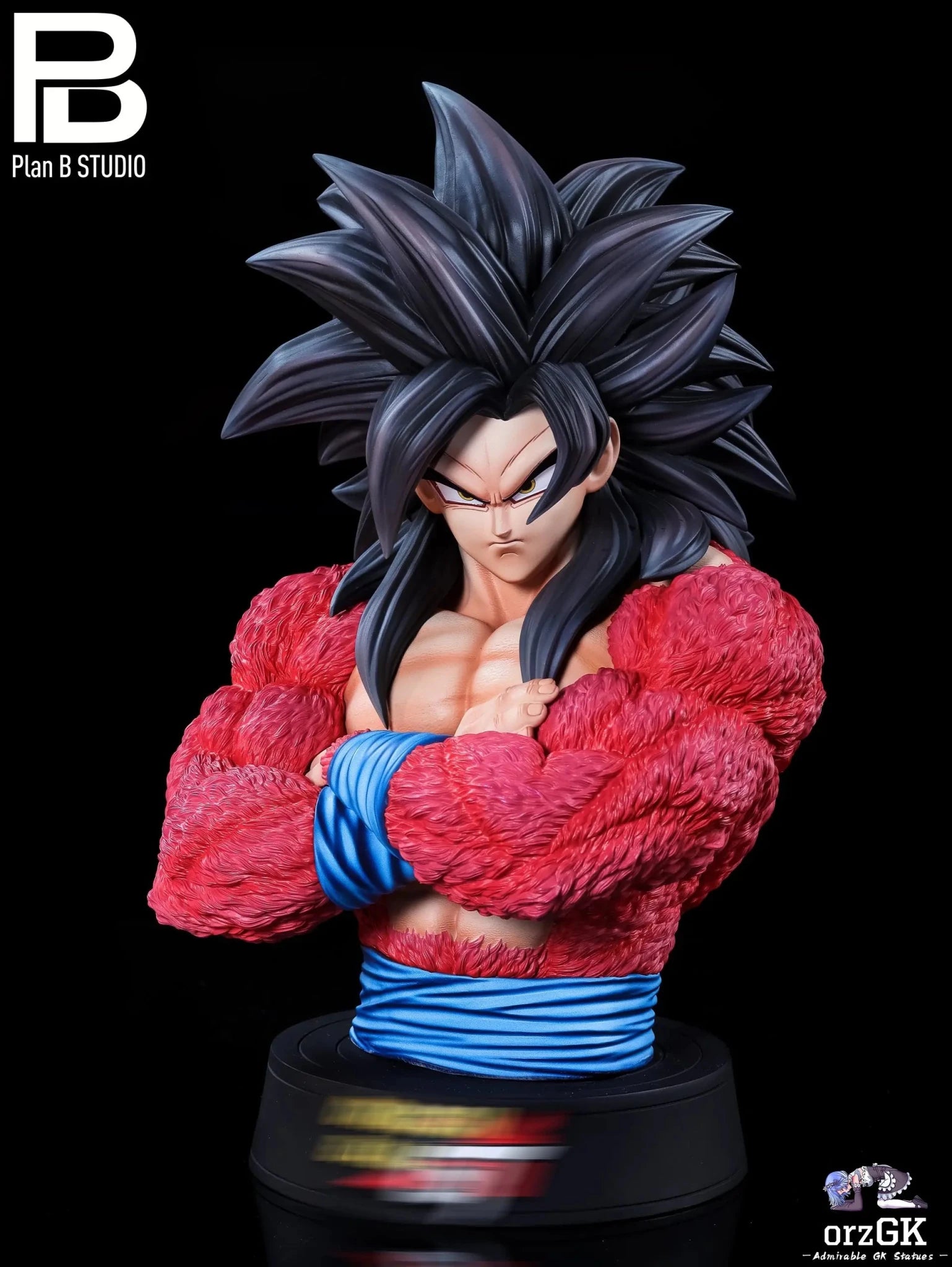 PlanB Studio - Dragon Ball Super Saiyan 4 Goku & Super Saiyan 4 Goku Bust