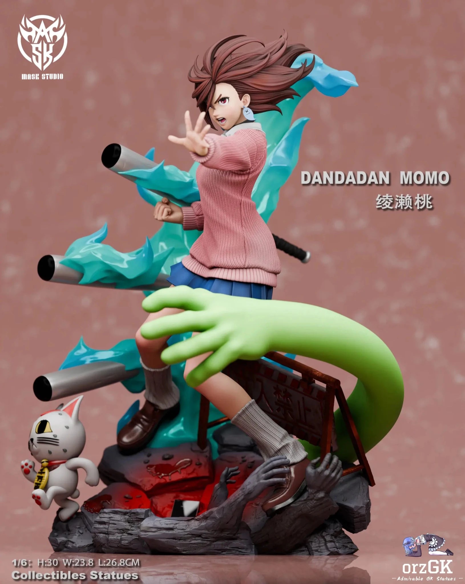 Mask Studio - Dandadan Momo Ayase resin statue Navy Toys anime figure
