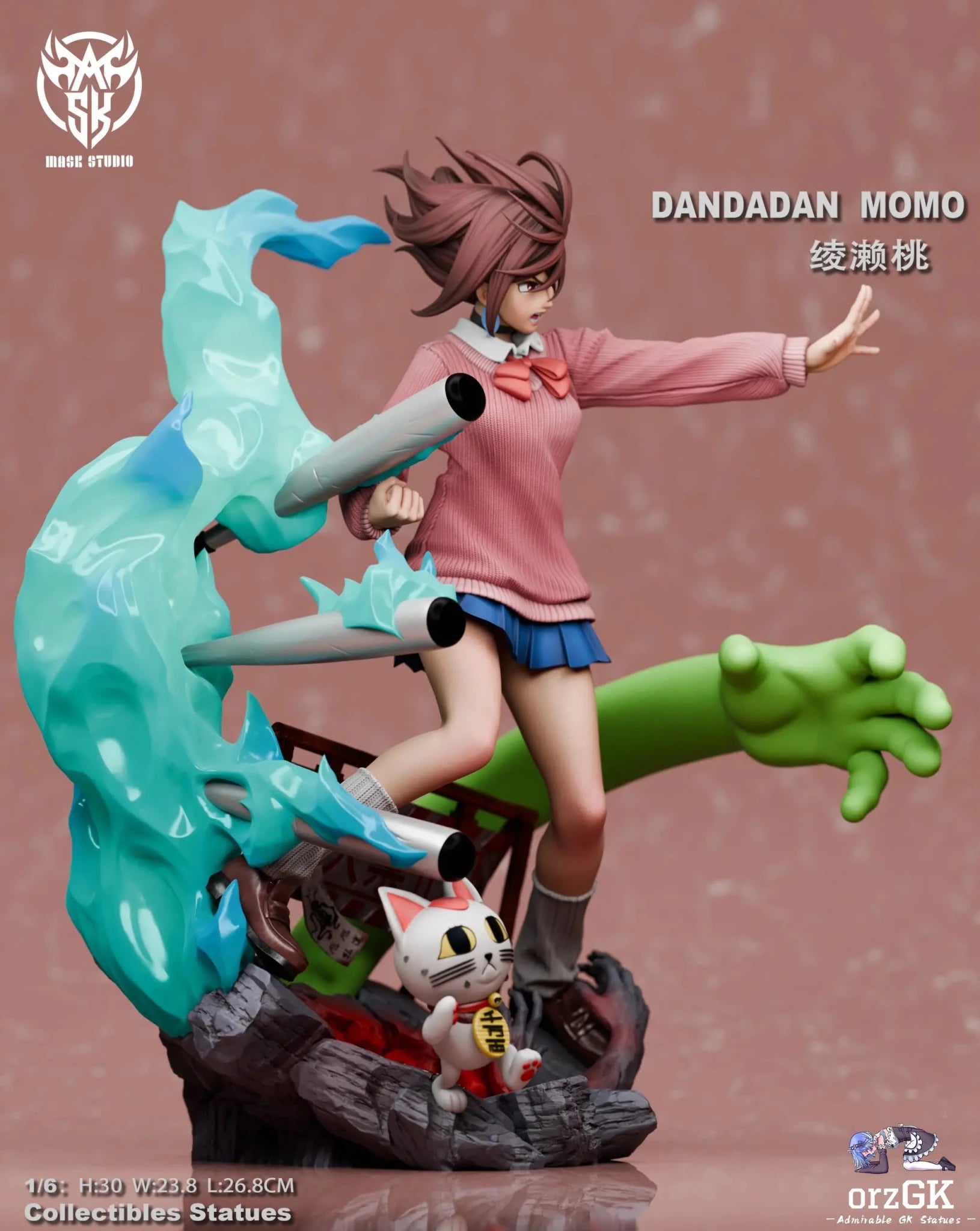 Mask Studio - Dandadan Momo Ayase resin statue Navy Toys anime figure