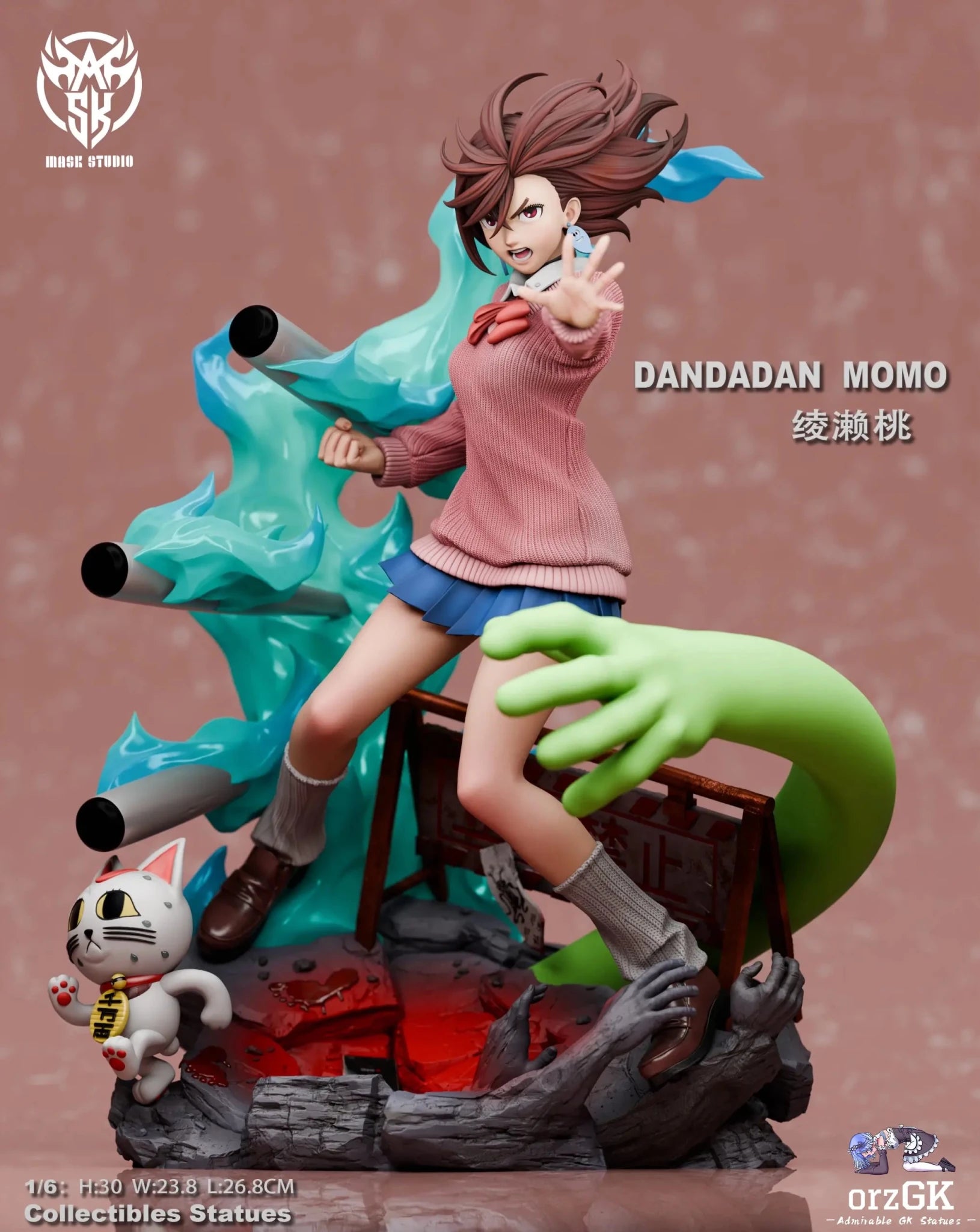 Mask Studio - Dandadan Momo Ayase resin statue Navy Toys anime figure