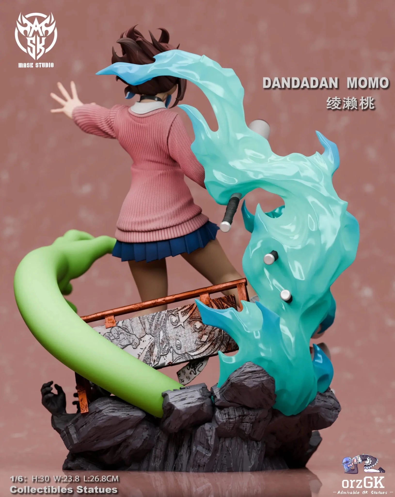 Mask Studio - Dandadan Momo Ayase resin statue Navy Toys anime figure