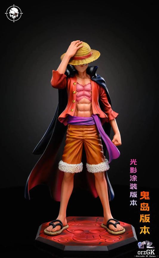 LX Studio & Ba Bei Jing Studio - One Piece Straw Hat Monkey.D.Luffy resin statue Navy Toys anime figure
