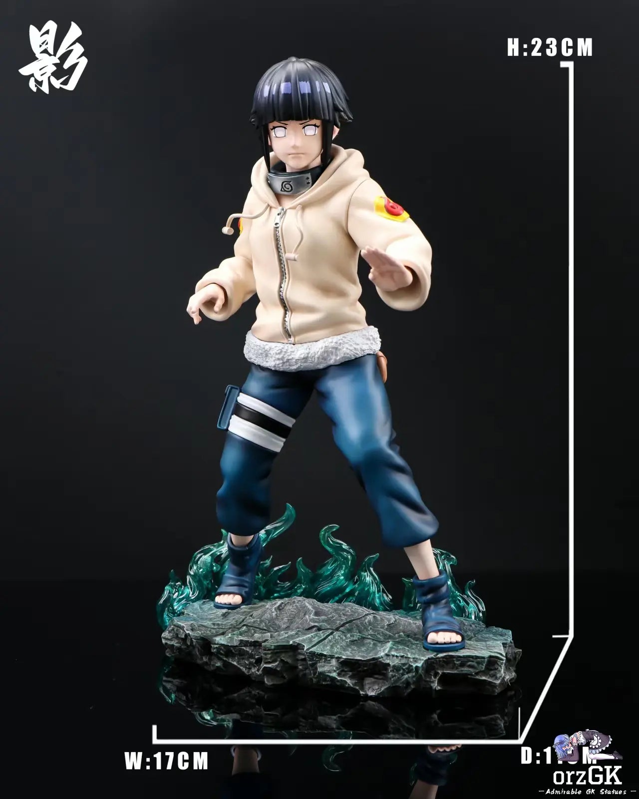 YING Studio - Naruto Childhood Series 1: Little Hinata Hyuga resin statue Navy Toys anime figure