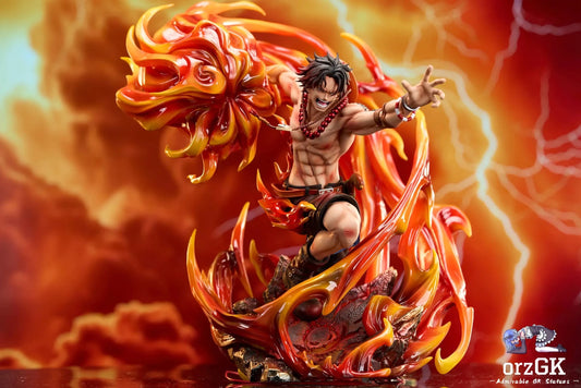 Fast Studio - One Piece Fire Fist Portgas D. Ace resin statue Navy Toys anime figure