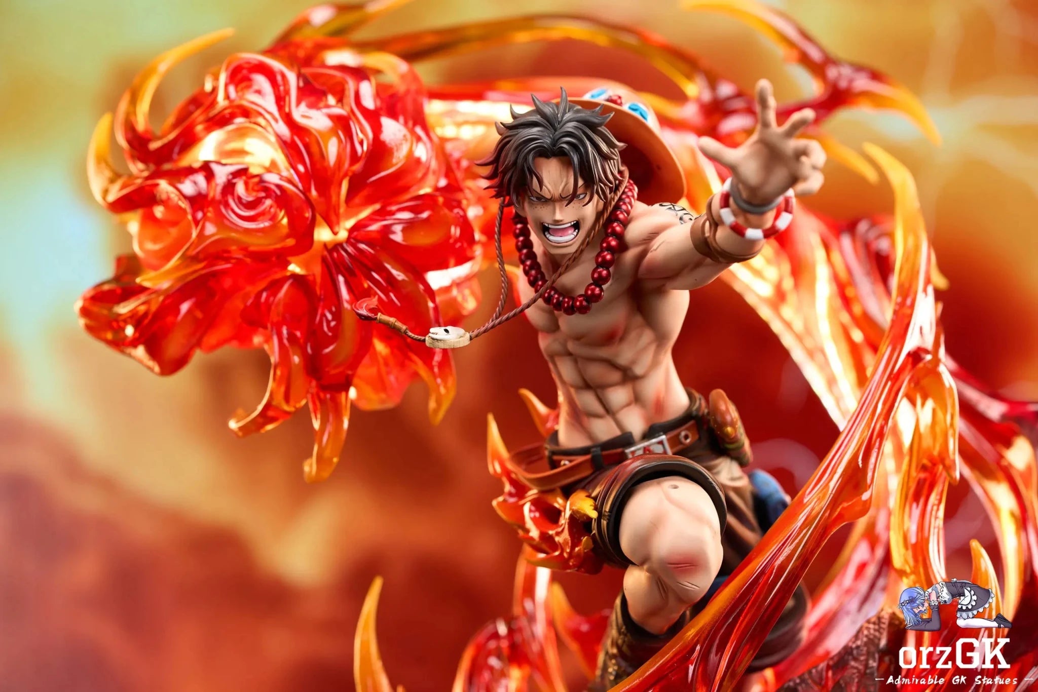 Fast Studio - One Piece Fire Fist Portgas D. Ace resin statue Navy Toys anime figure