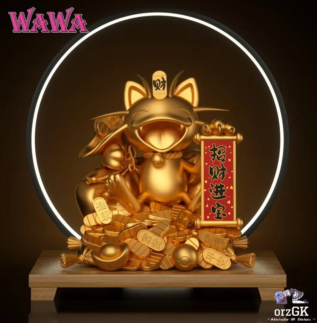 WAWA Studio - Pokémon Fortune Series Meowth 2.0 resin statue Navy Toys anime figure