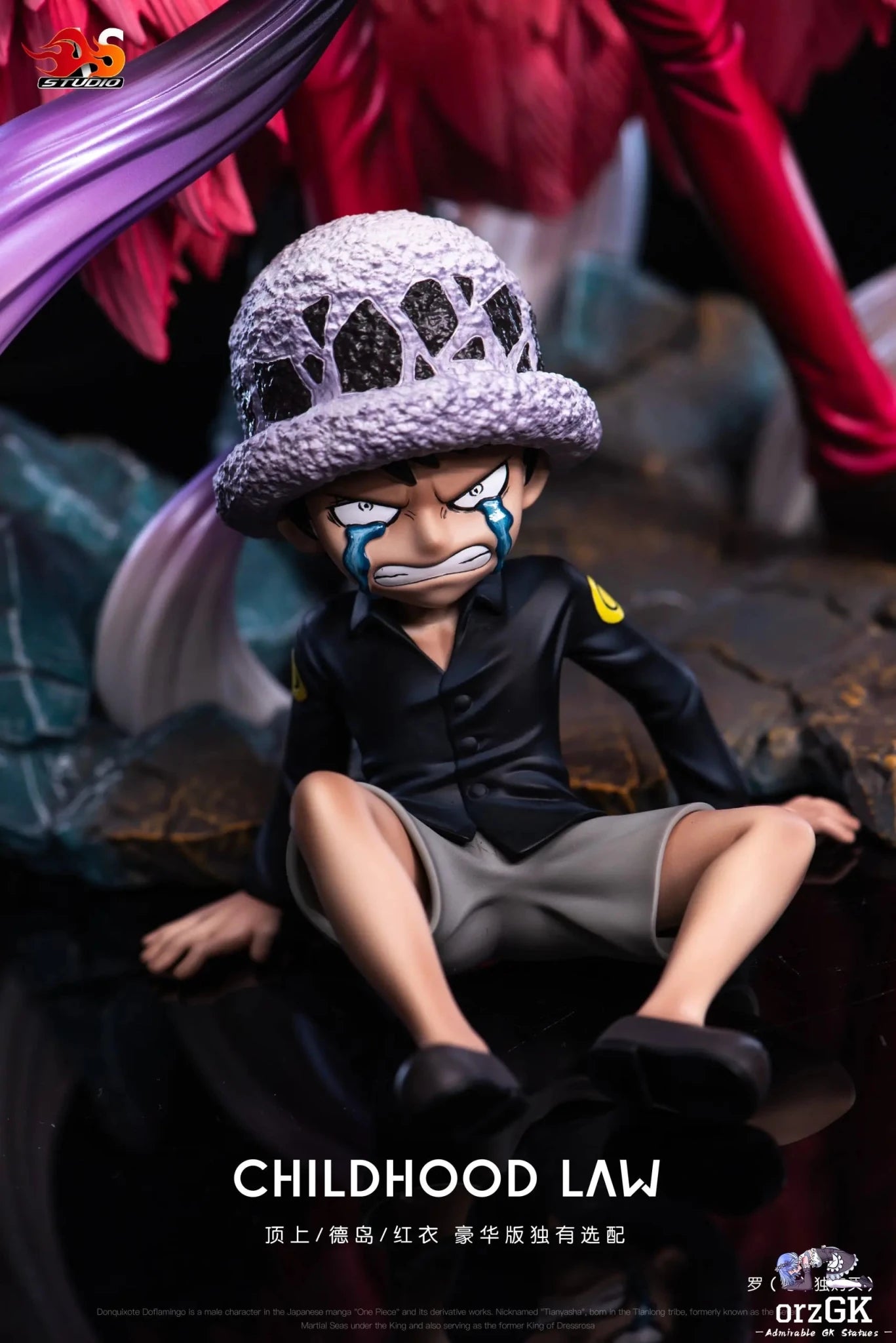 AS Studio - One Piece Seven Warlords of the Sea Donquixote Doflamingo resin statue Navy Toys anime figure