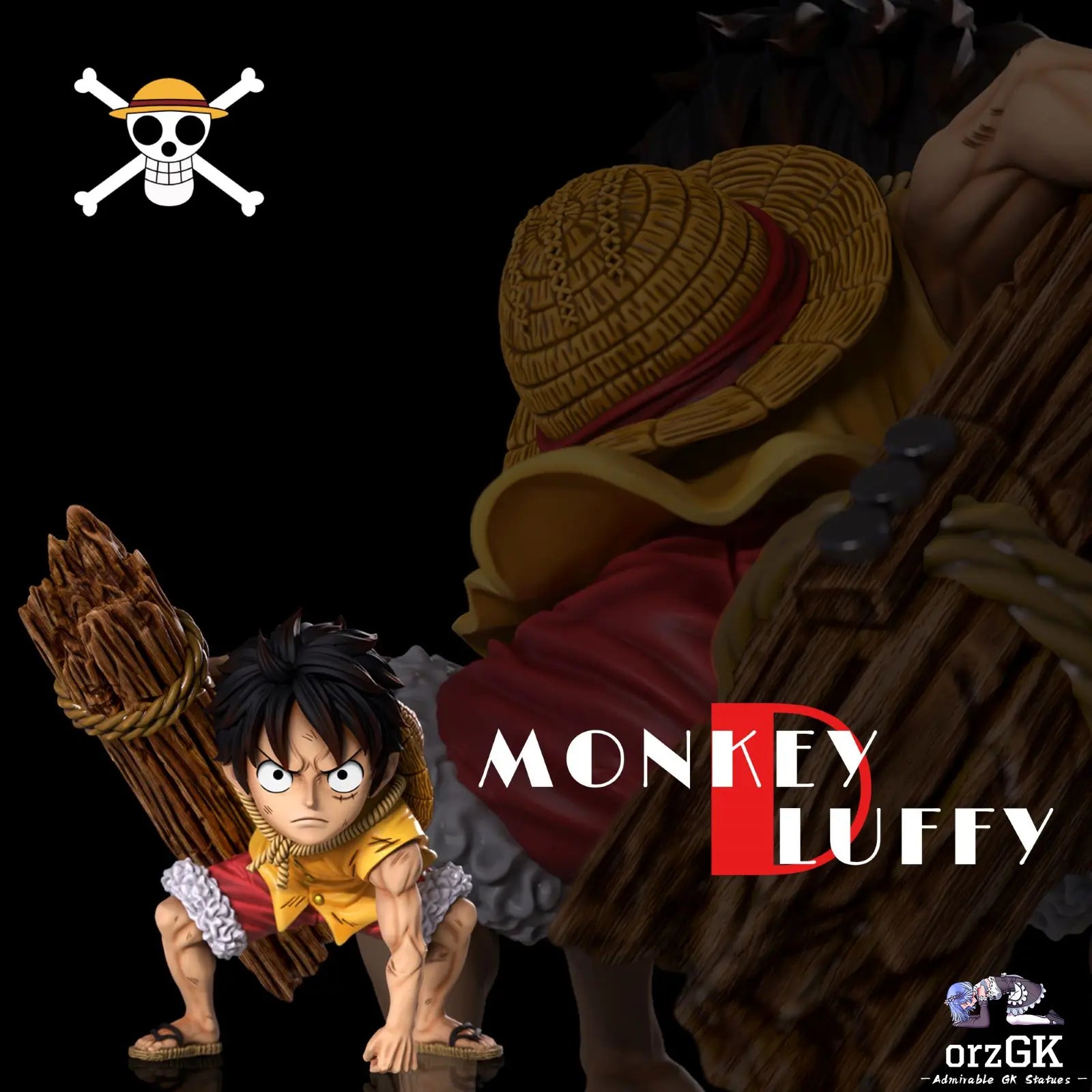 A+ Studio - One Piece Luffy Series Summit War Saga Luffy resin statue Navy Toys anime figure