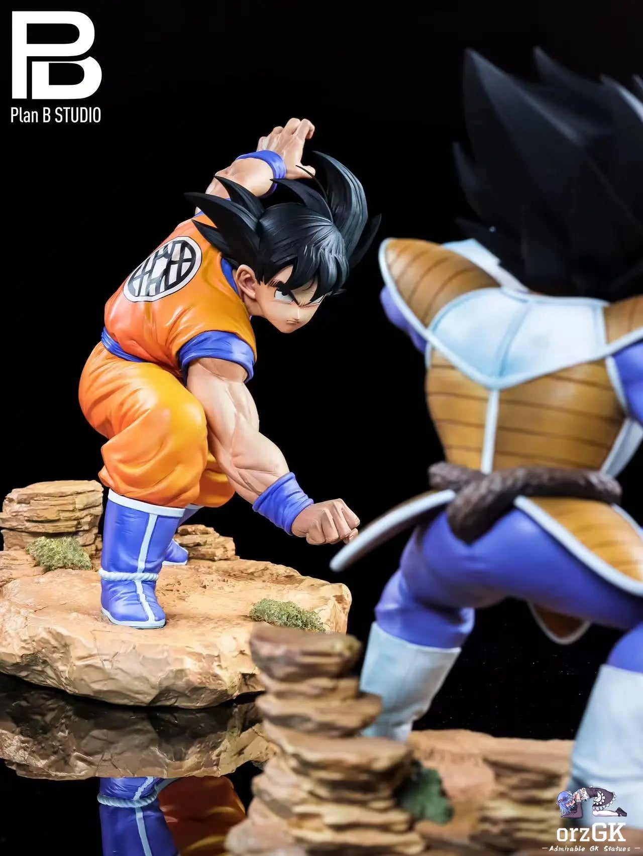 PlanB Studio - Dragon Ball Goku Fighting Stance resin statue Navy Toys anime figure
