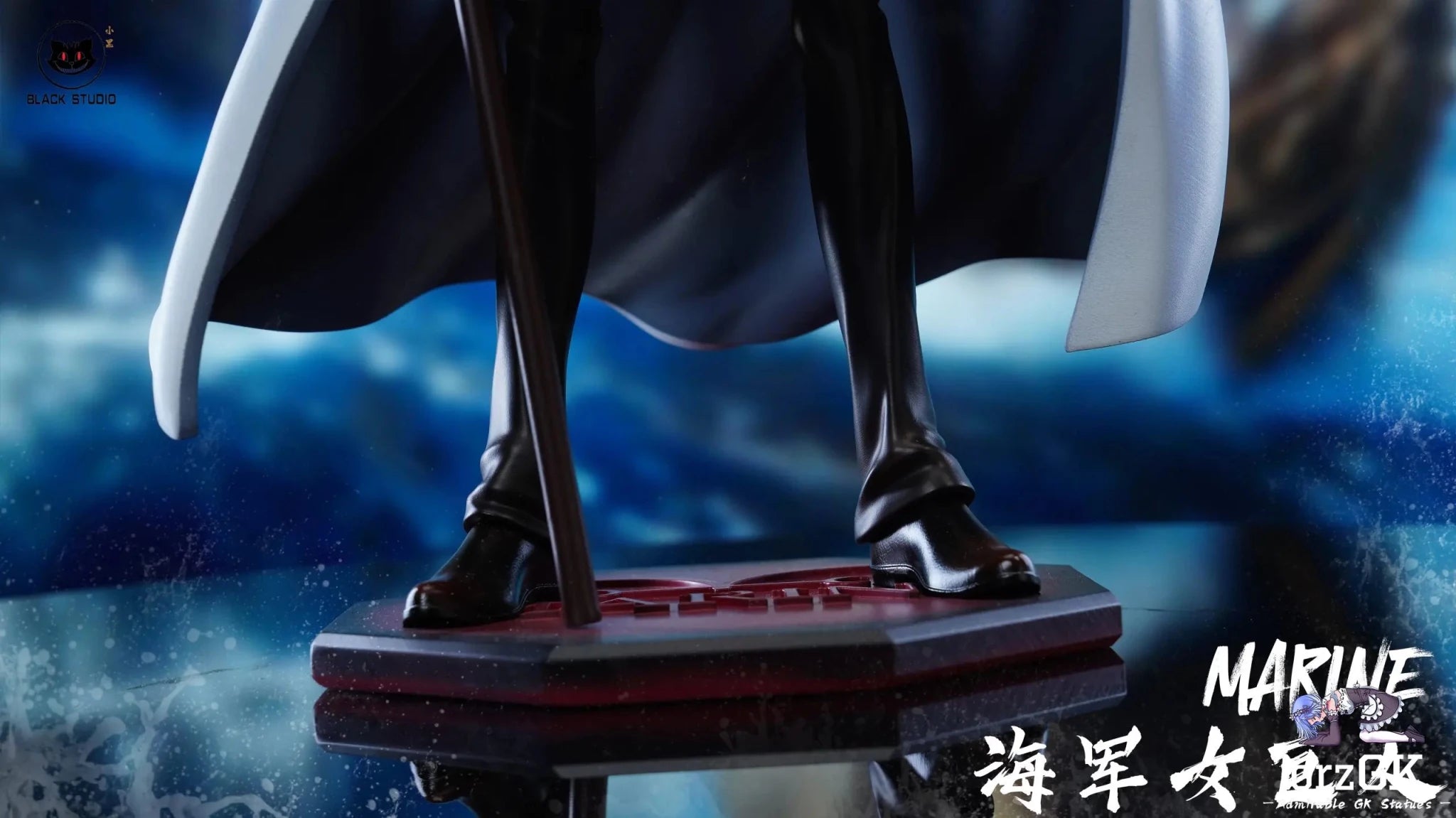 Black Studio - One Piece Marine Giant 3 Marine Female Giant resin statue Navy Toys anime figure
