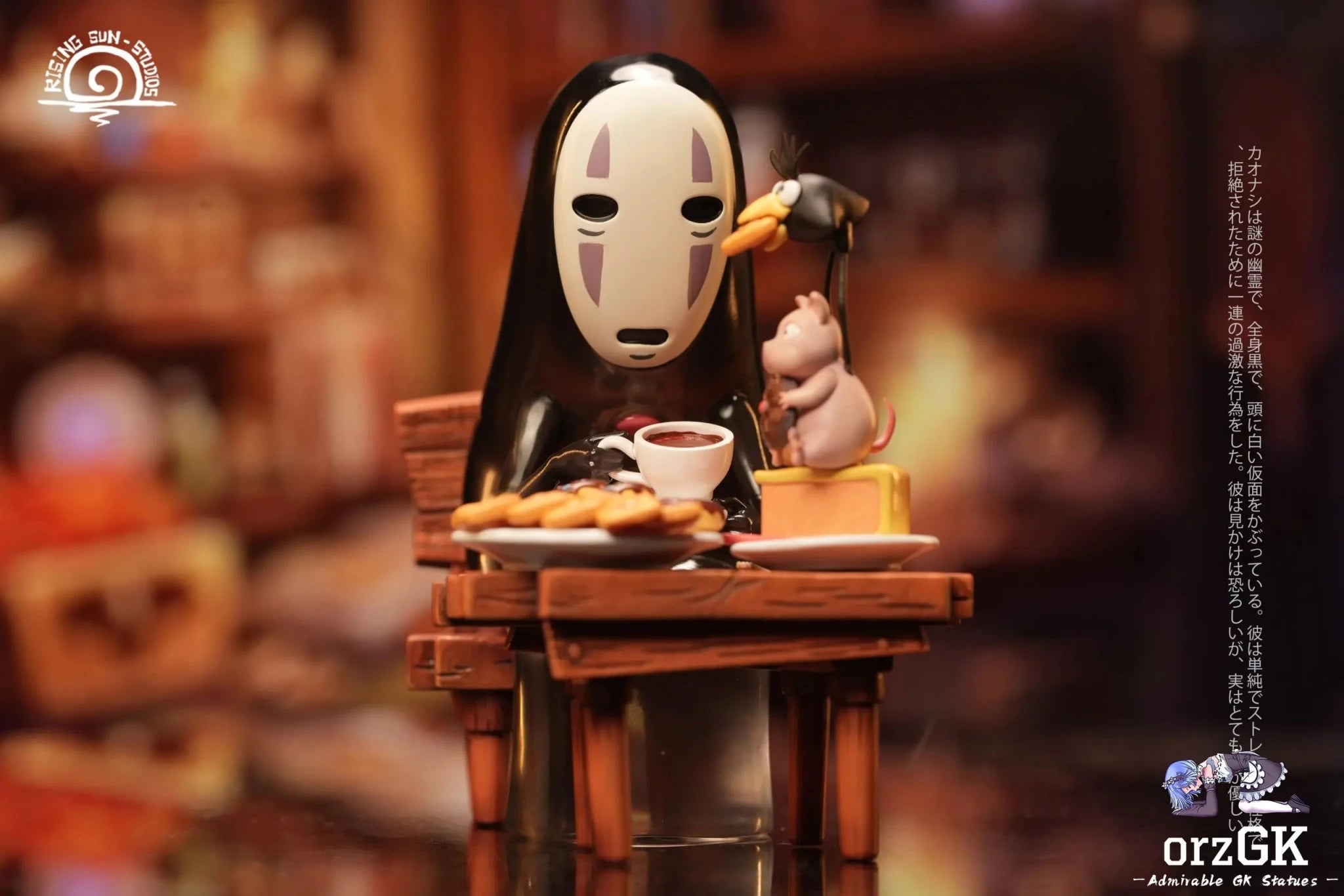 Rising Sun Studio - Spirited Away Hayao Miyazaki Desktop Series 1 No Face Man resin statue Navy Toys anime figure