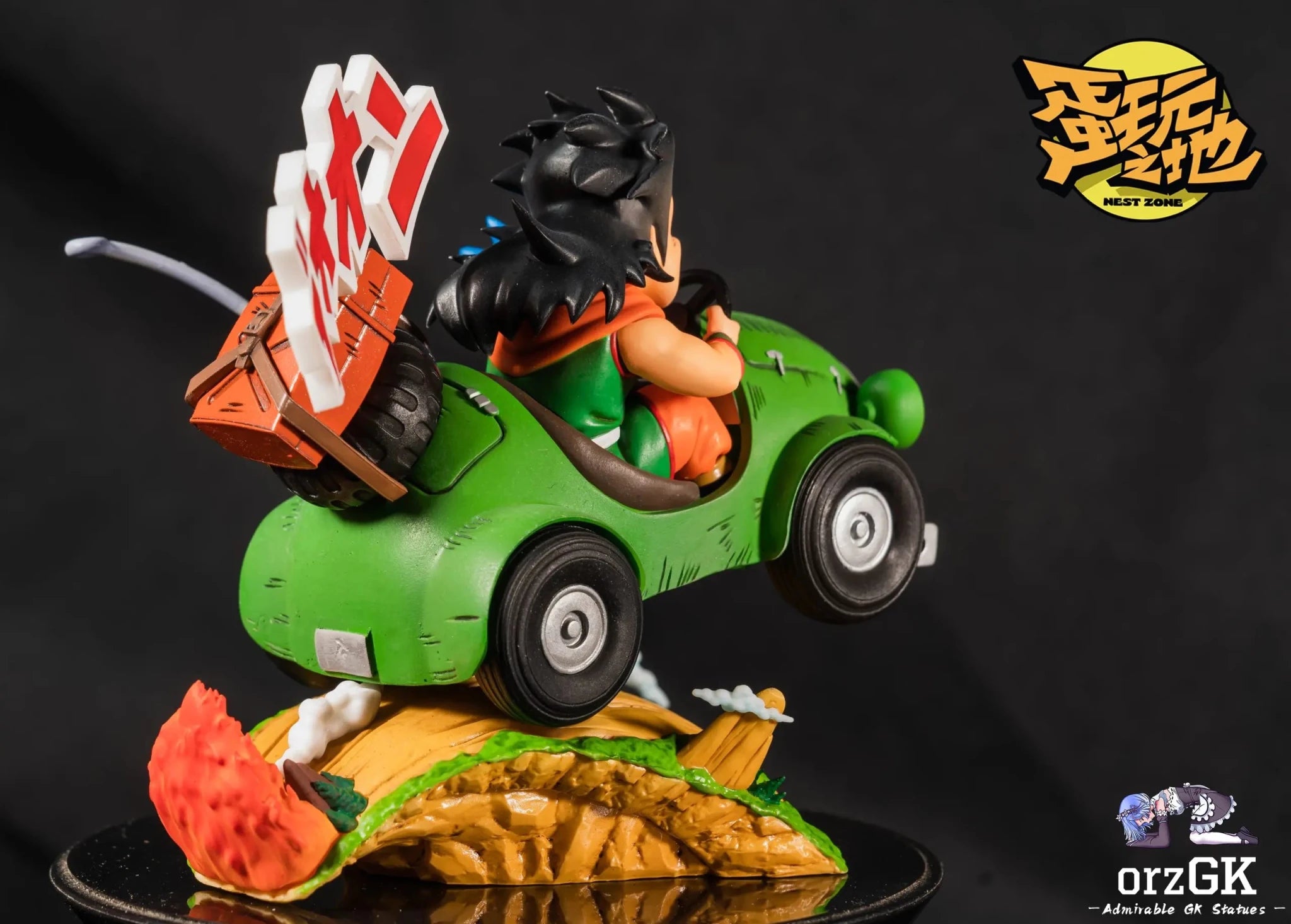 NEST ZONE Studio - Dragon Ball Car Yamcha & Puar resin statue Navy Toys anime figure