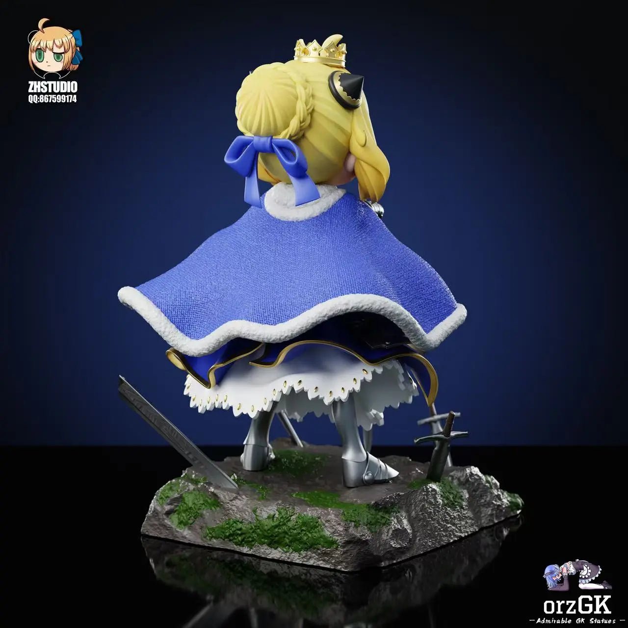 ZH Studio - Spy x Family Anya Forger COS Saber resin statue Navy Toys anime figure