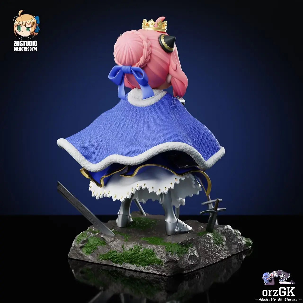 ZH Studio - Spy x Family Anya Forger COS Saber resin statue Navy Toys anime figure