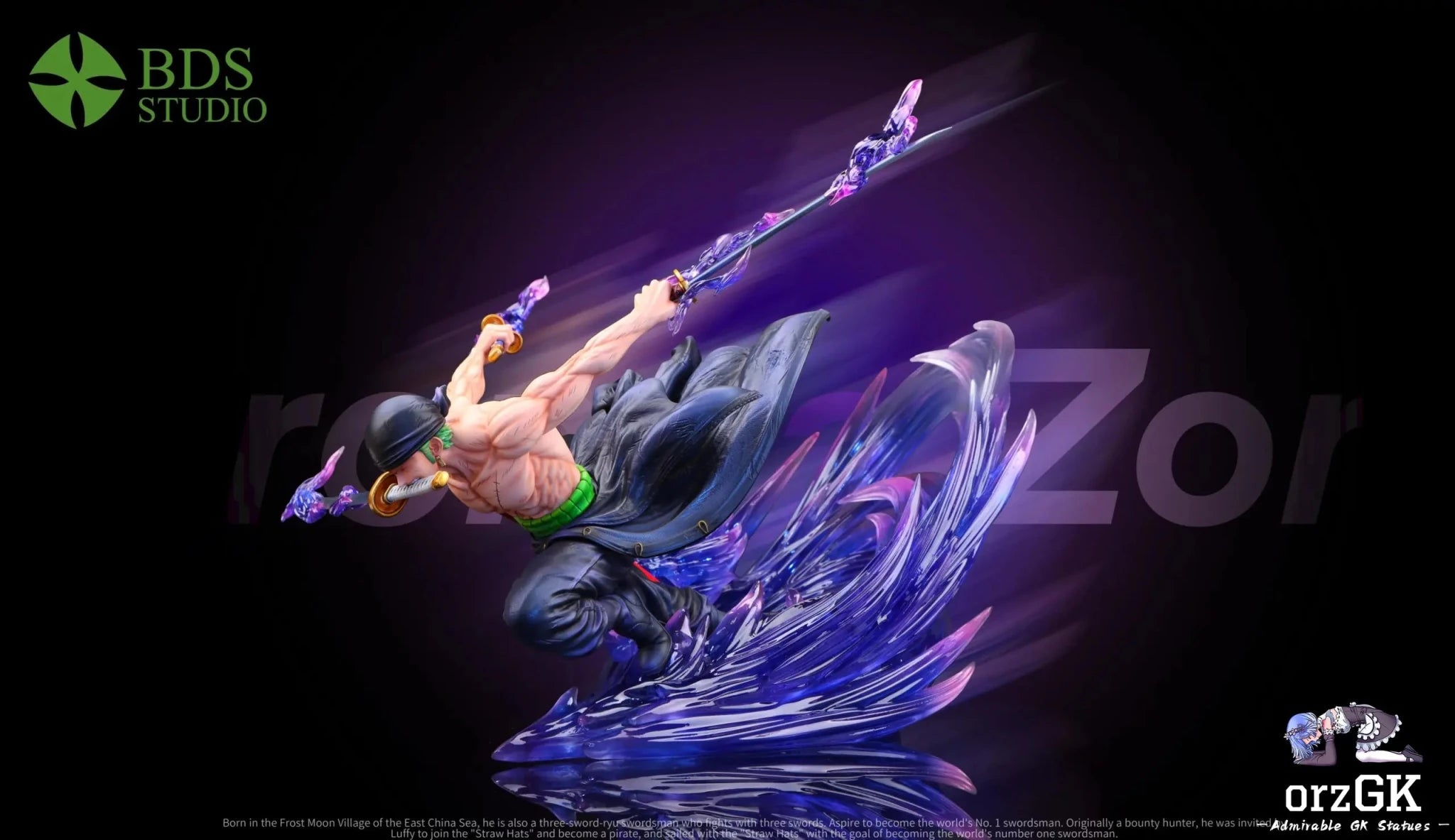 BDS Studio - One Piece Drift Roronoa Zoro resin statue Navy Toys anime figure